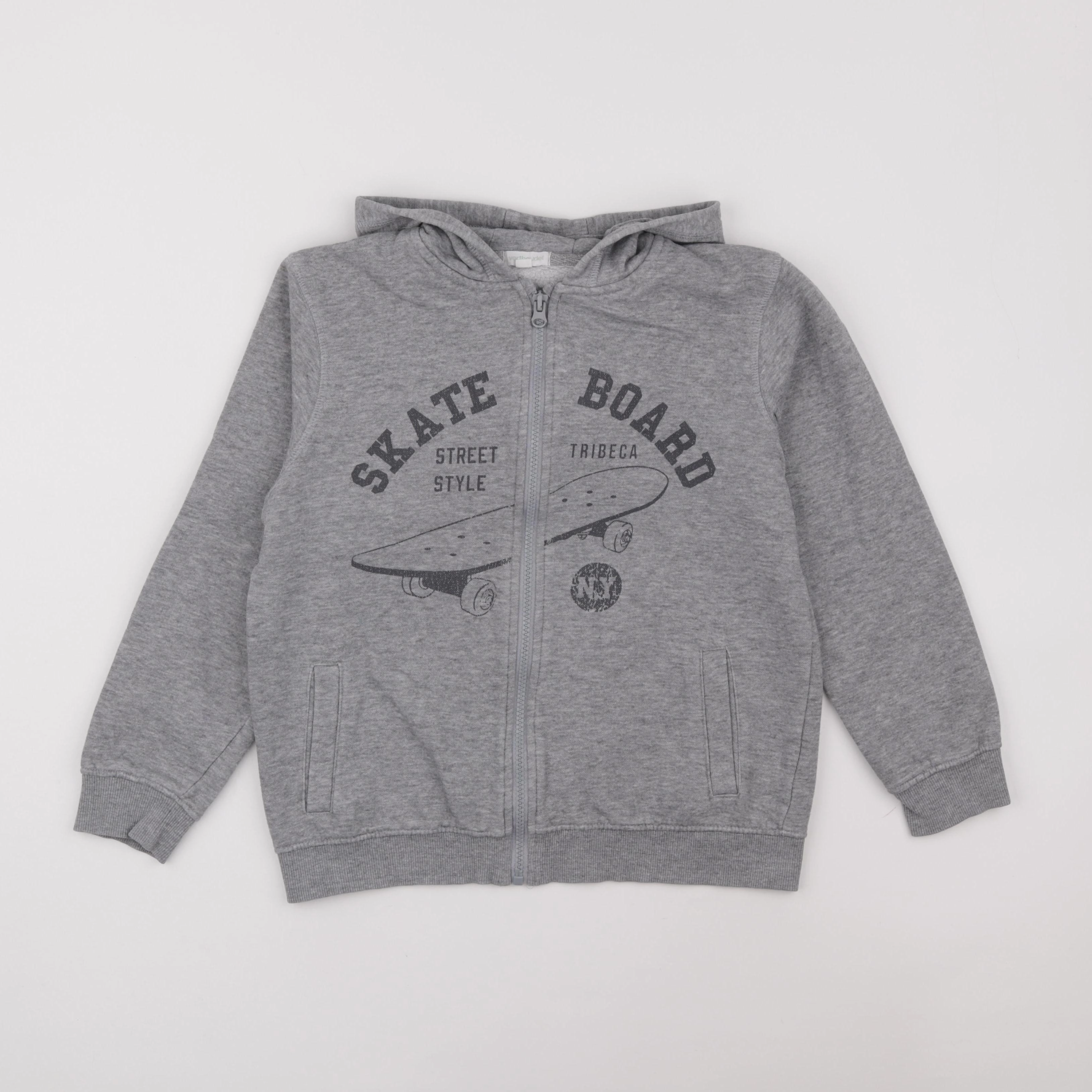 Vertbaudet - sweat gris - 12 ans