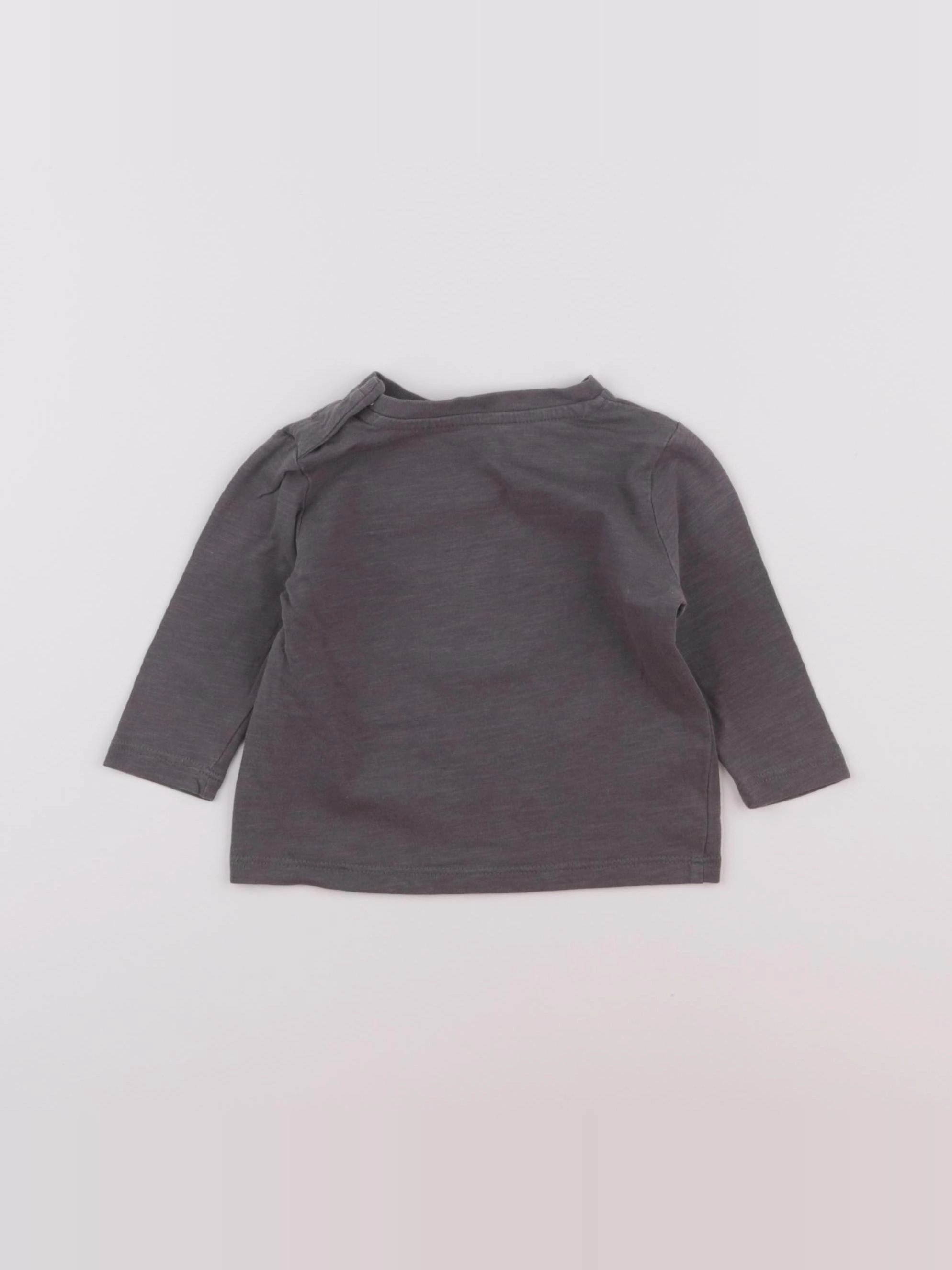 Boutchou - tee-shirt gris - 6 mois