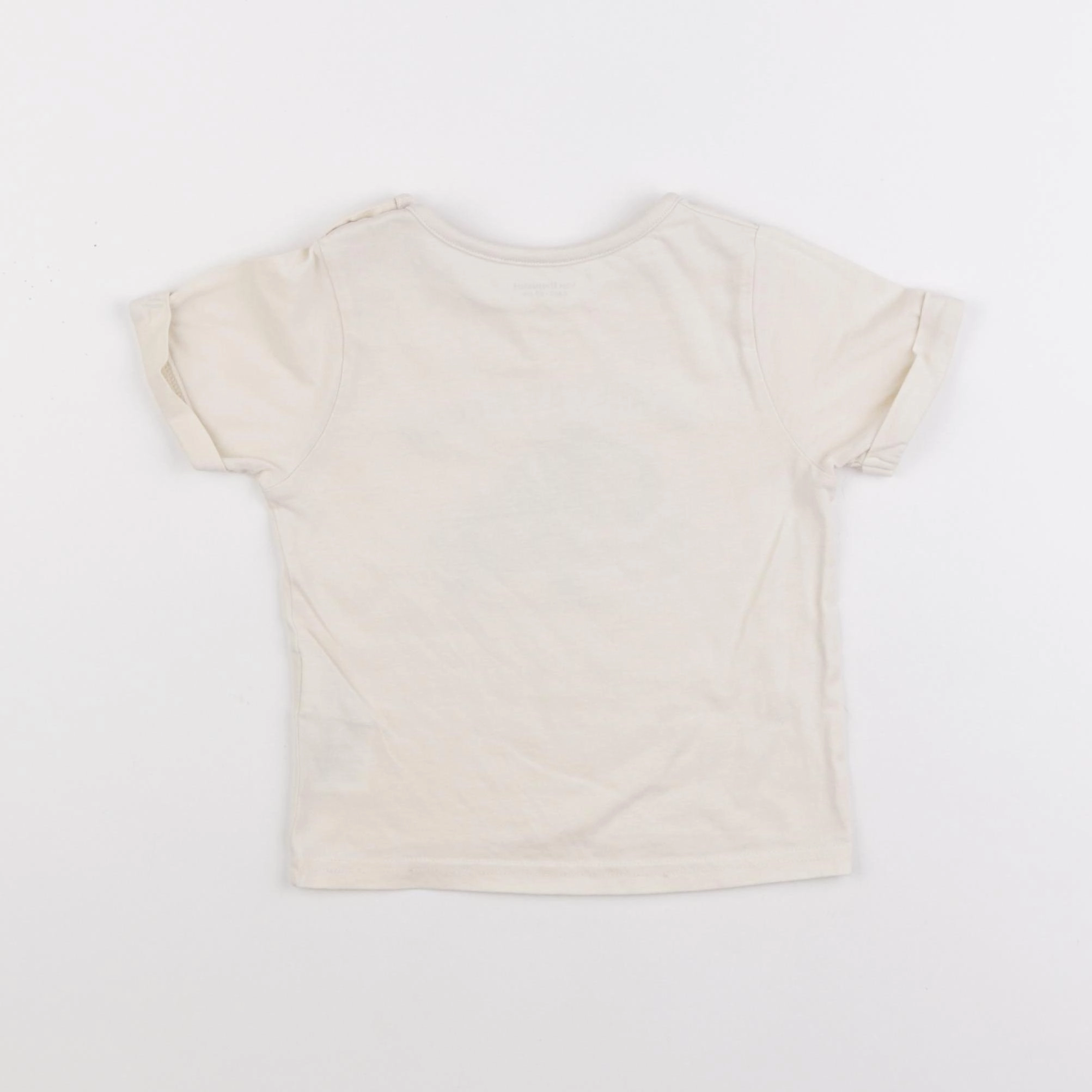 Vertbaudet - tee-shirt beige - 2 ans