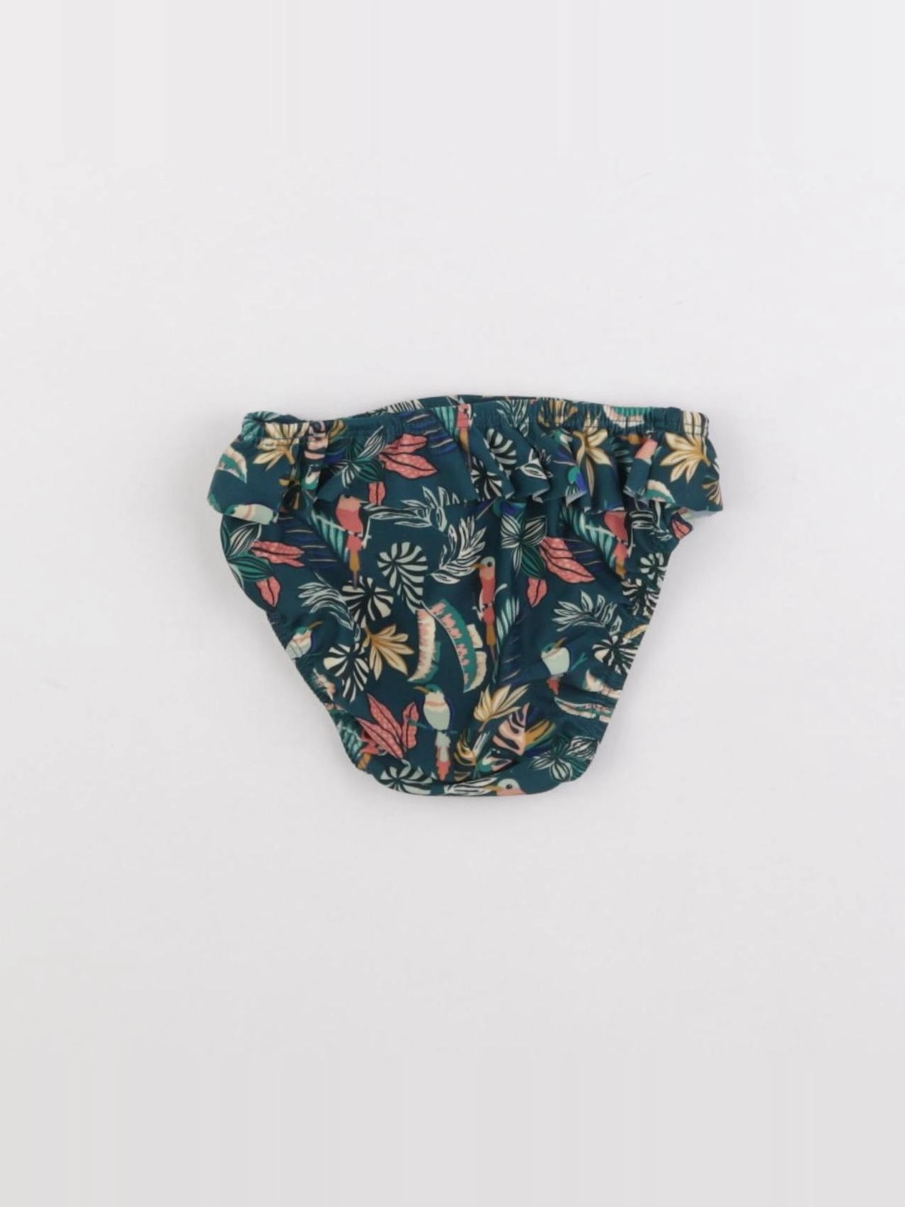 Vertbaudet - maillot de bain vert - 12 mois
