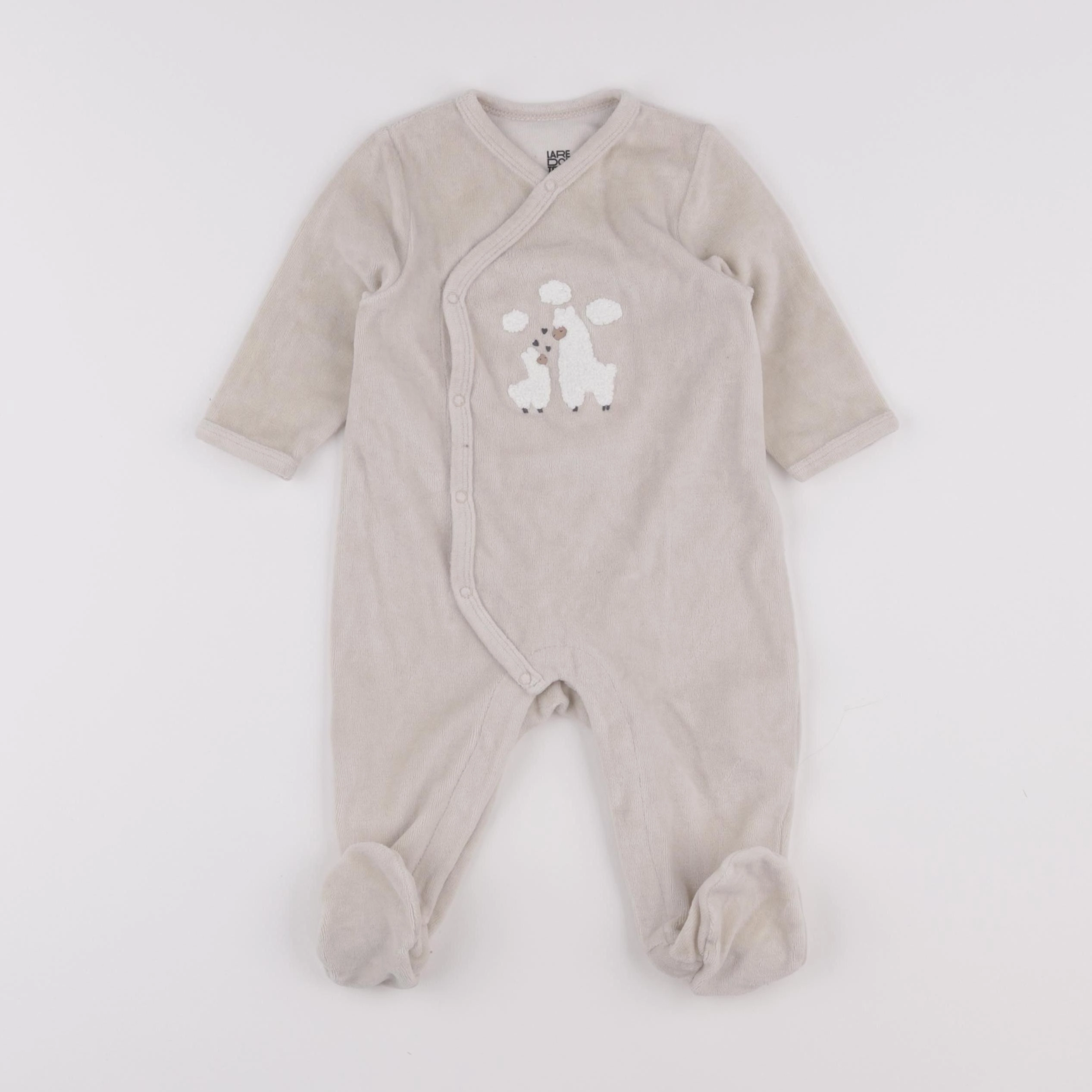 La Redoute - pyjama velours beige - 6 mois