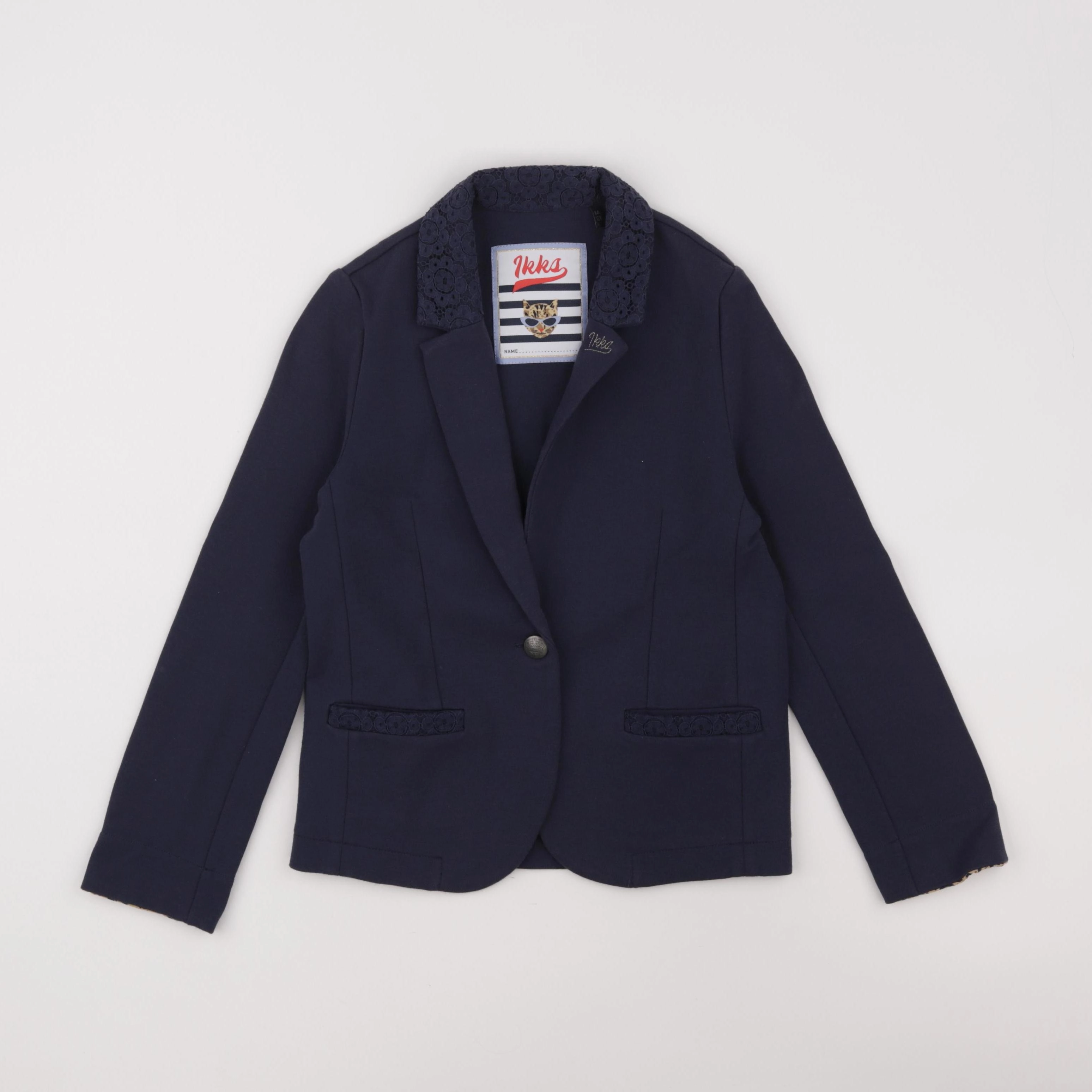 IKKS - veste bleu - 8 ans