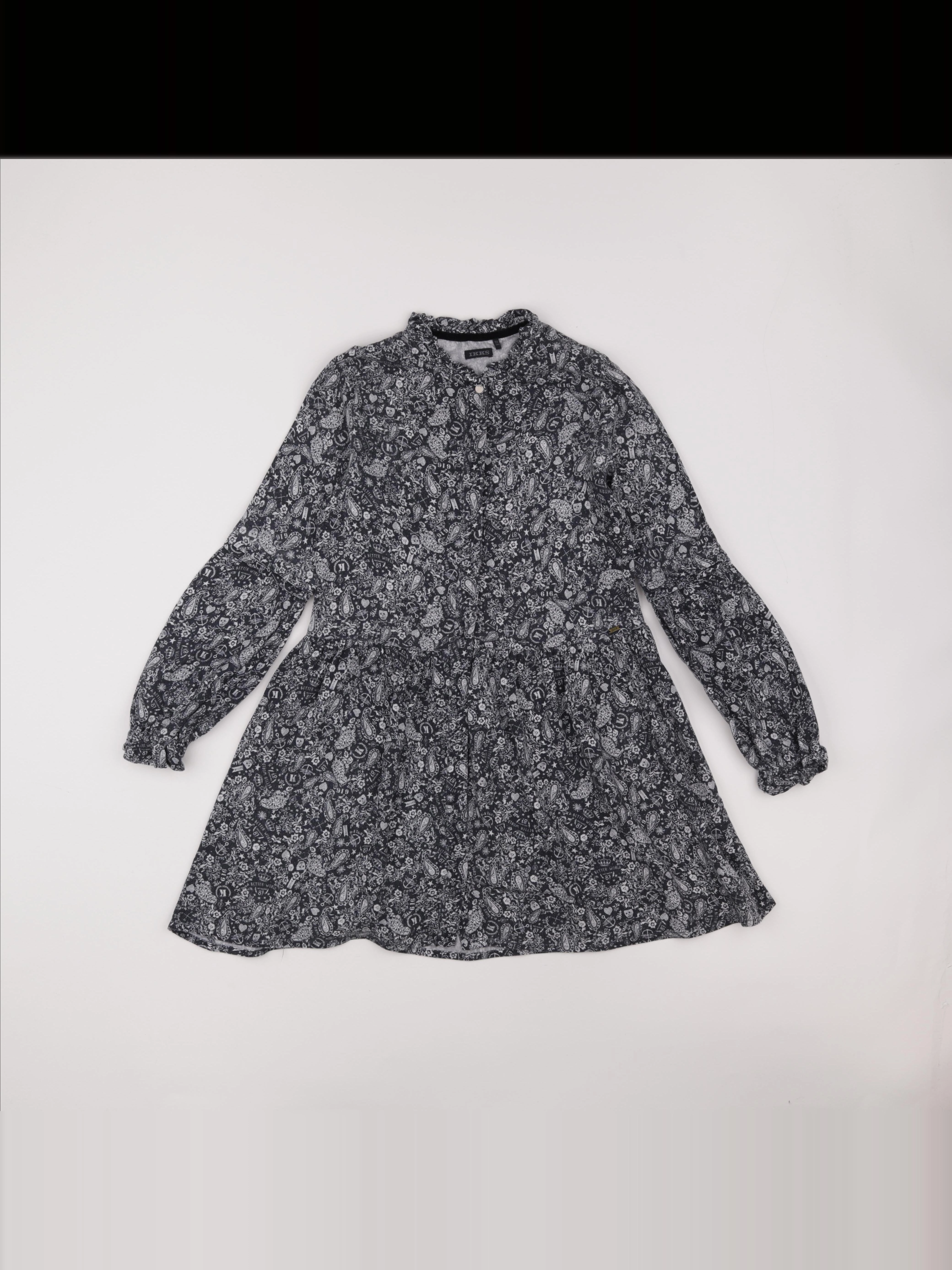 IKKS - robe bleu - 10 ans