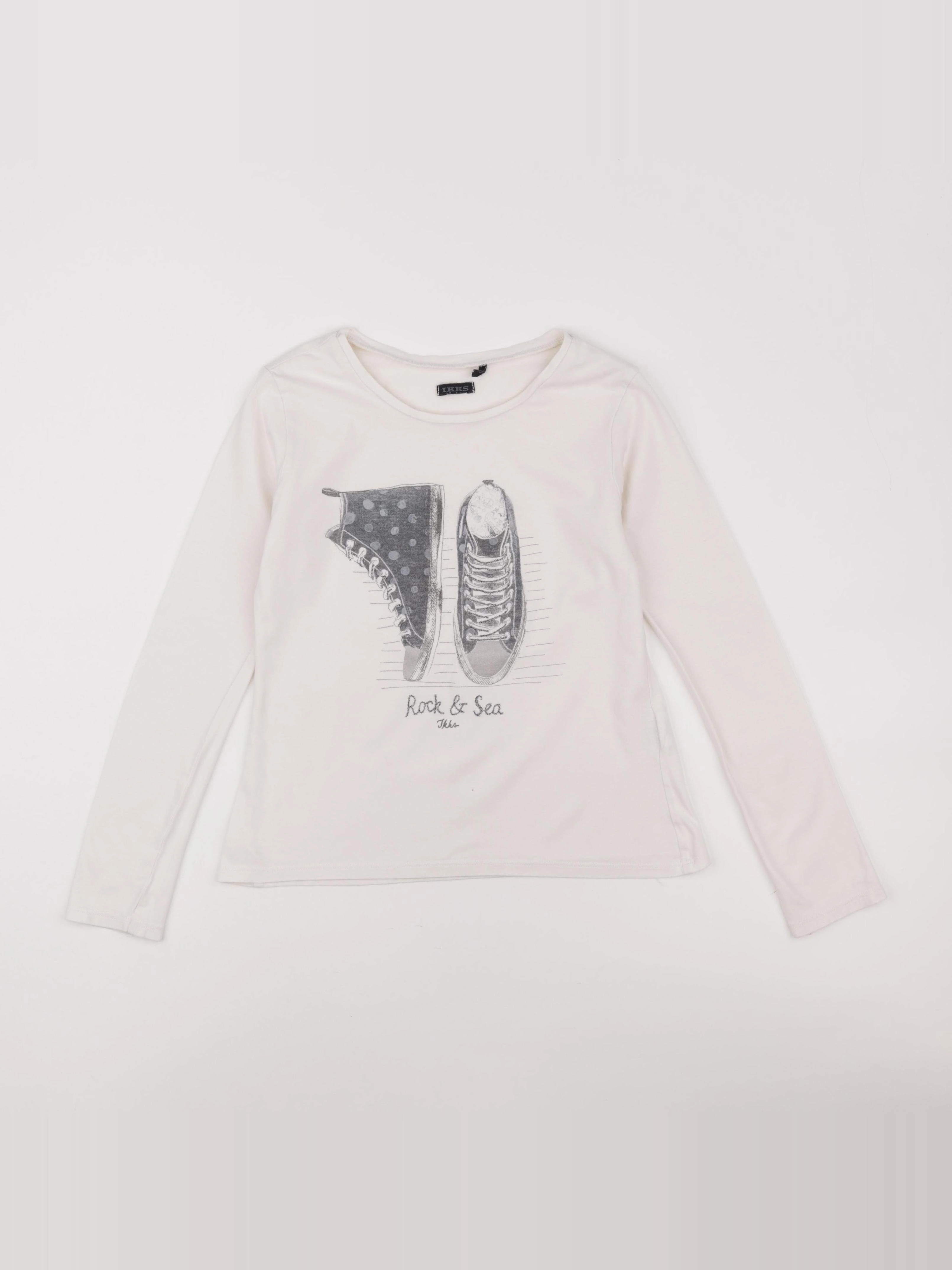 IKKS - tee-shirt beige - 10 ans