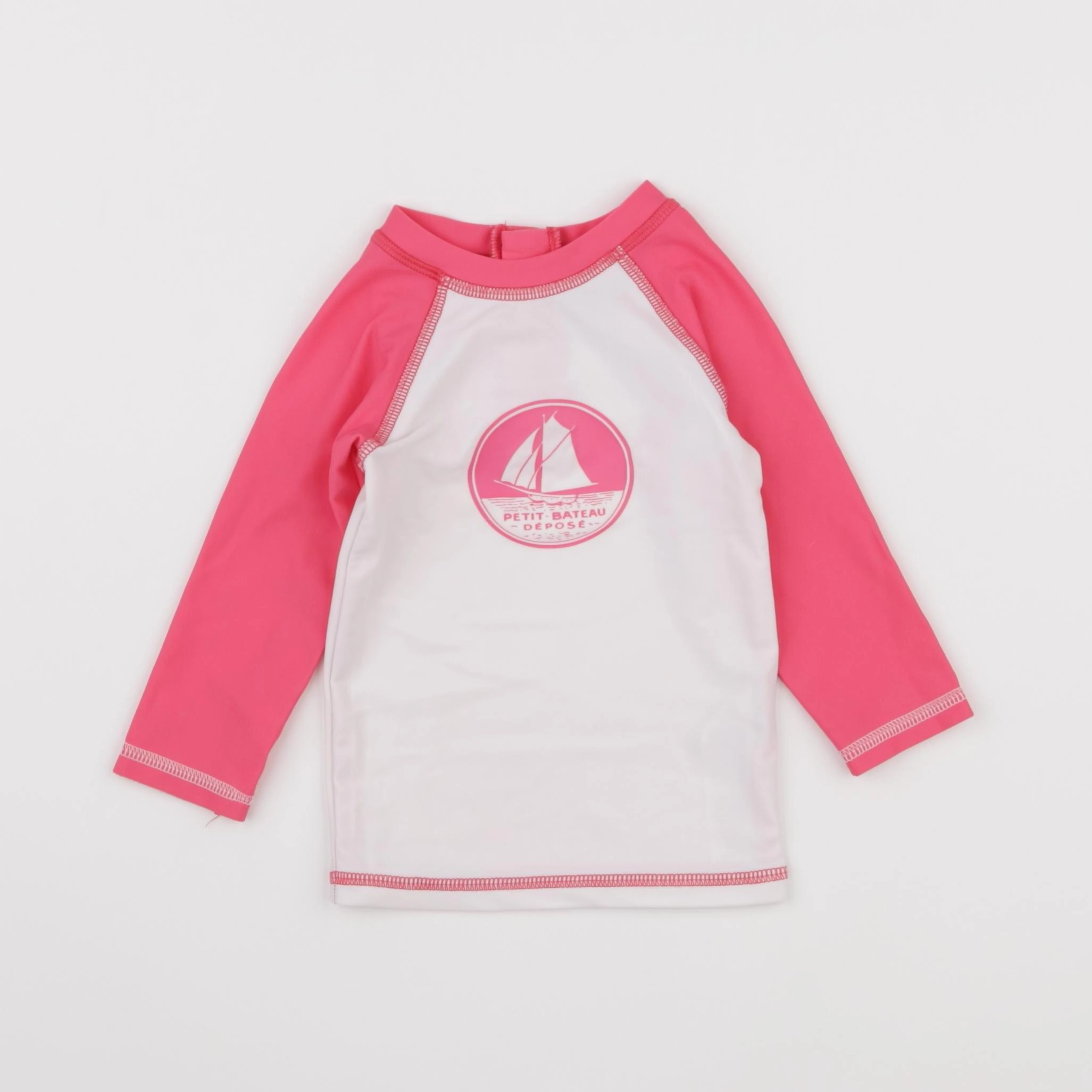 Petit Bateau - tee-shirt de bain rose - 18 mois