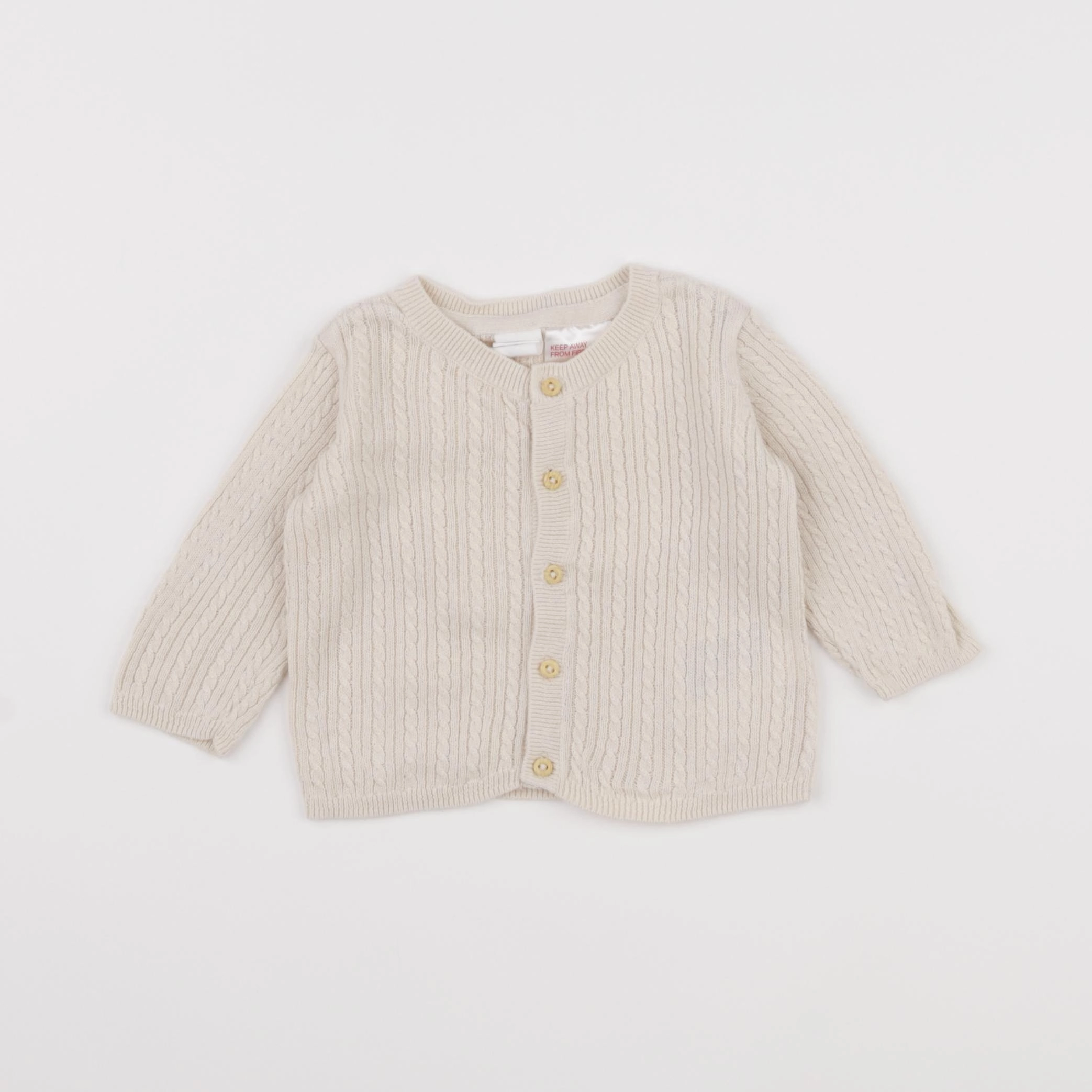 H&M - gilet beige - 1 mois
