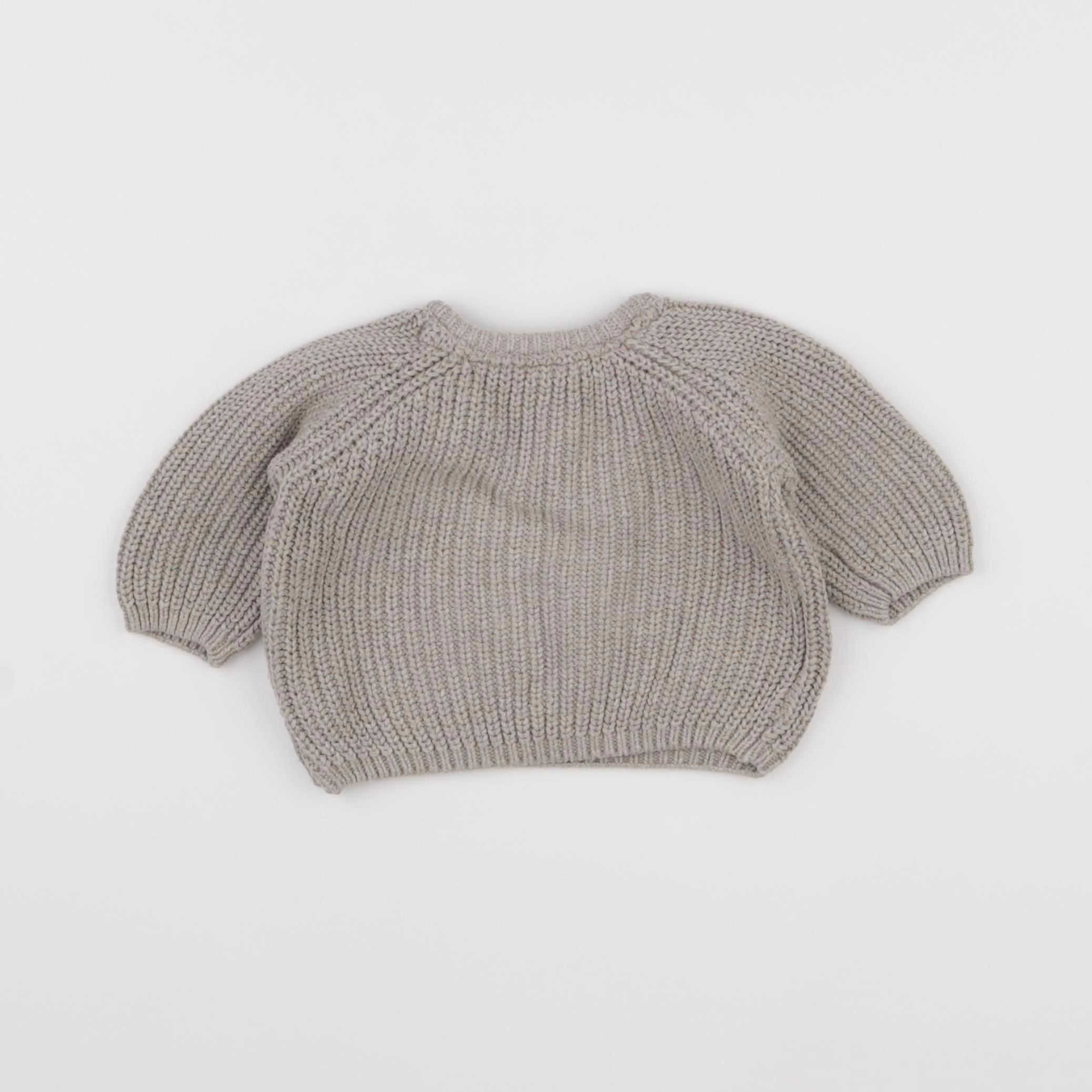 H&M - pull gris - 1 mois