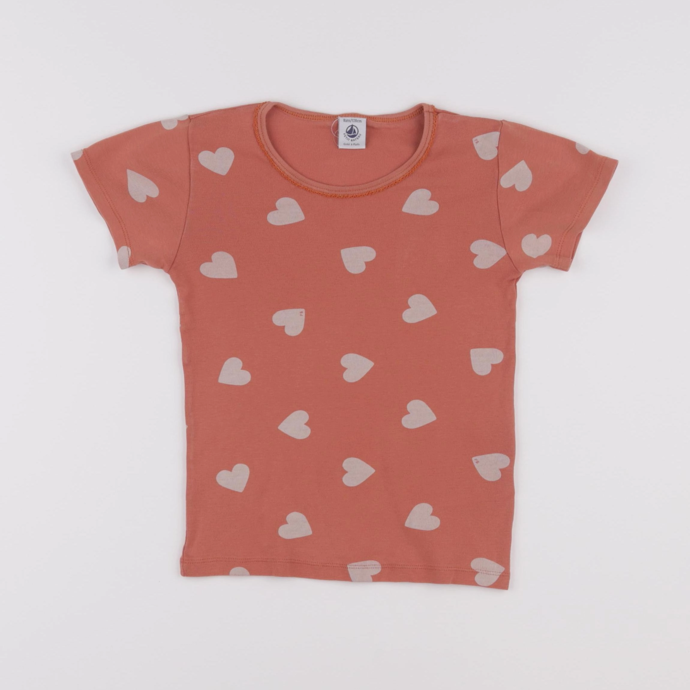 Petit Bateau - maillot de corps rose - 8 ans