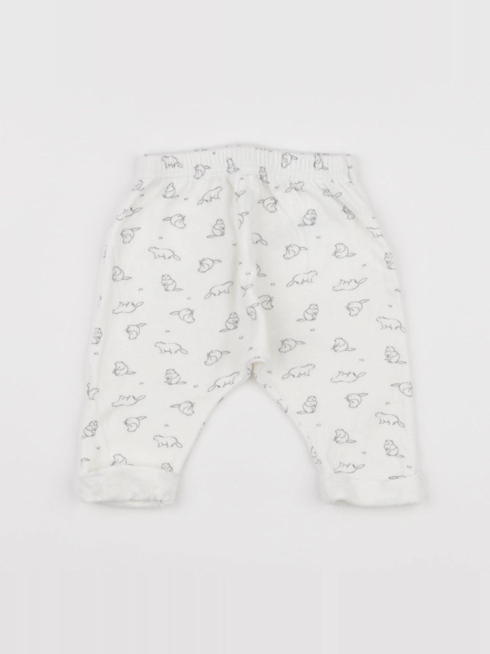 Petit Bateau - sarouel blanc - 3 mois