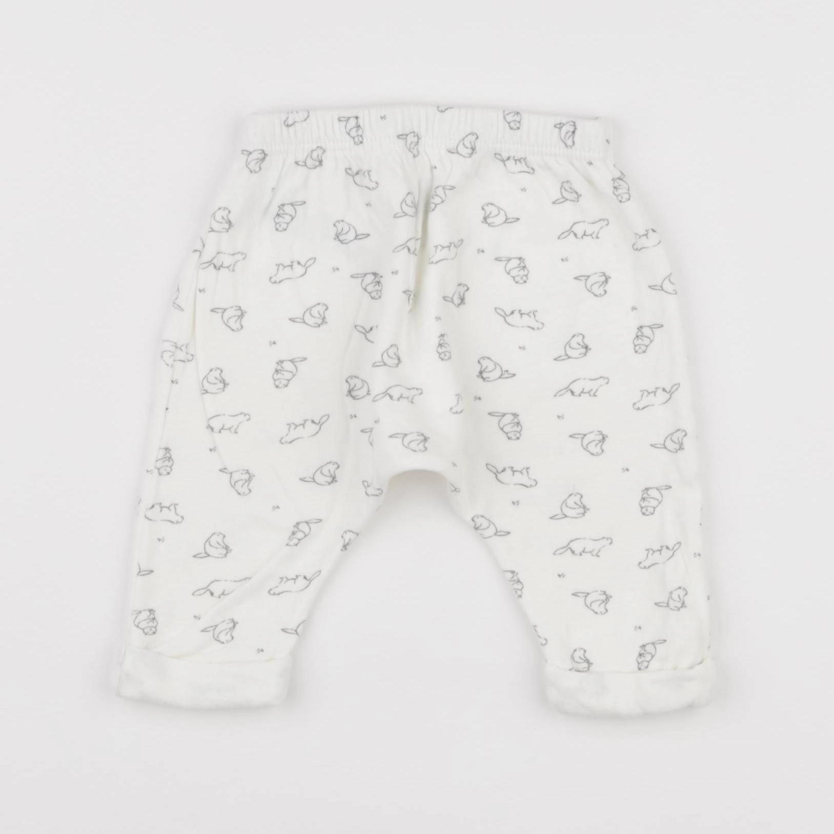 Petit Bateau - sarouel blanc - 3 mois