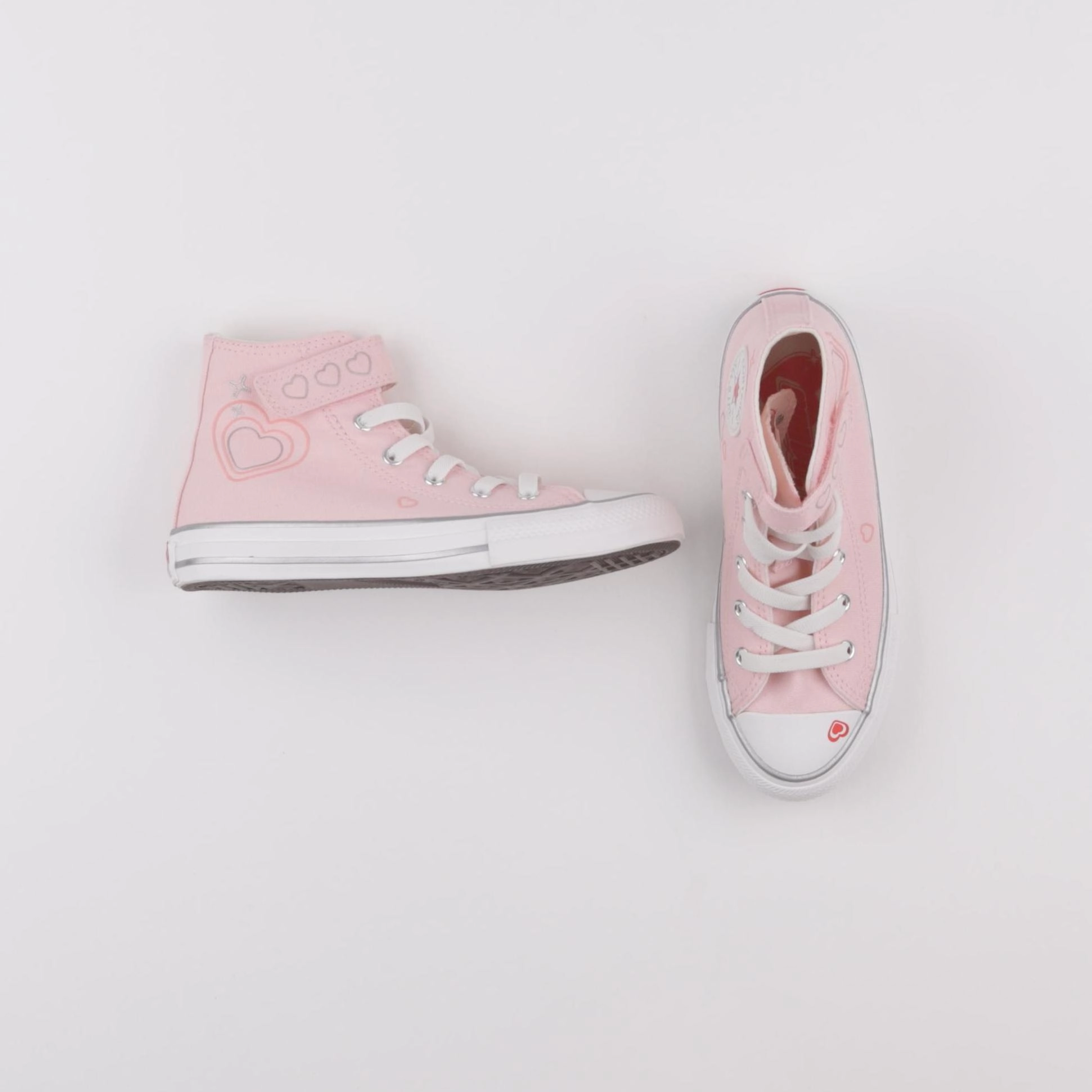 Converse - tennis à scratch/ lacets rose - pointure 32