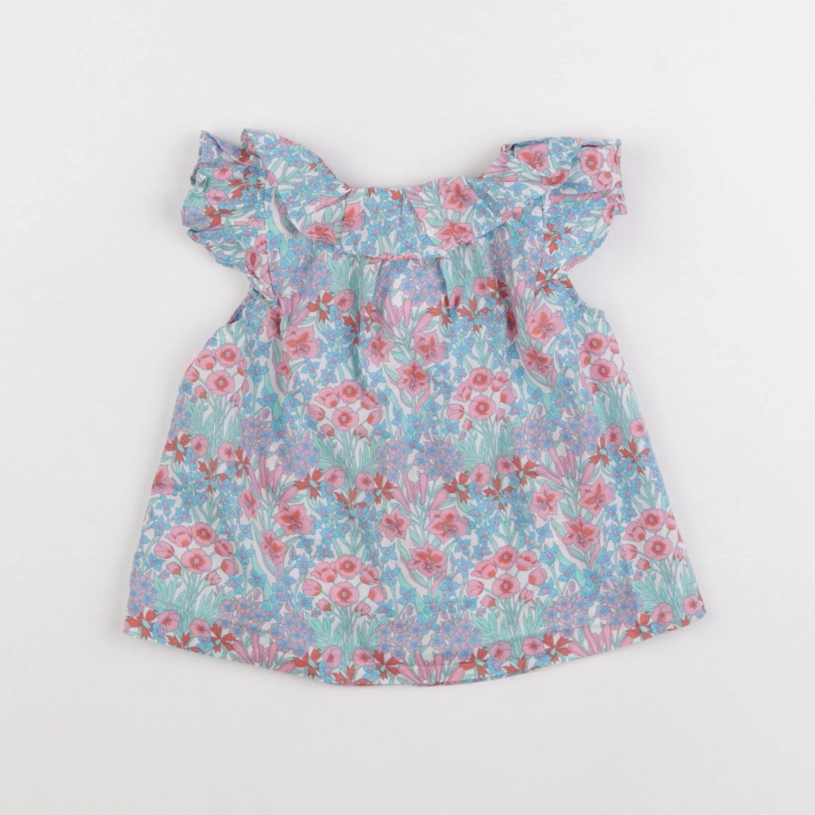Jacadi - blouse liberty multicolore - 12 mois