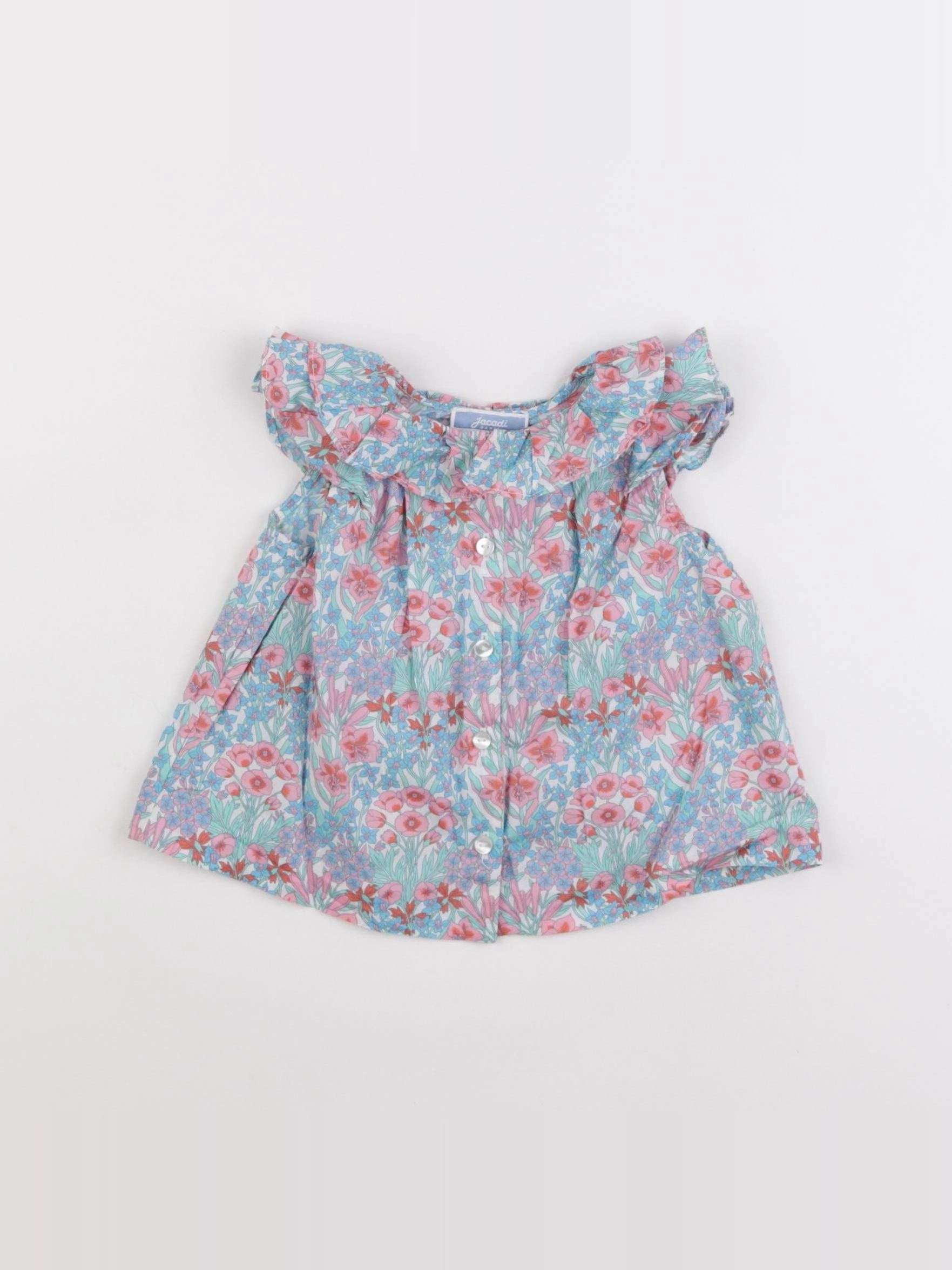 Jacadi - blouse liberty multicolore - 12 mois