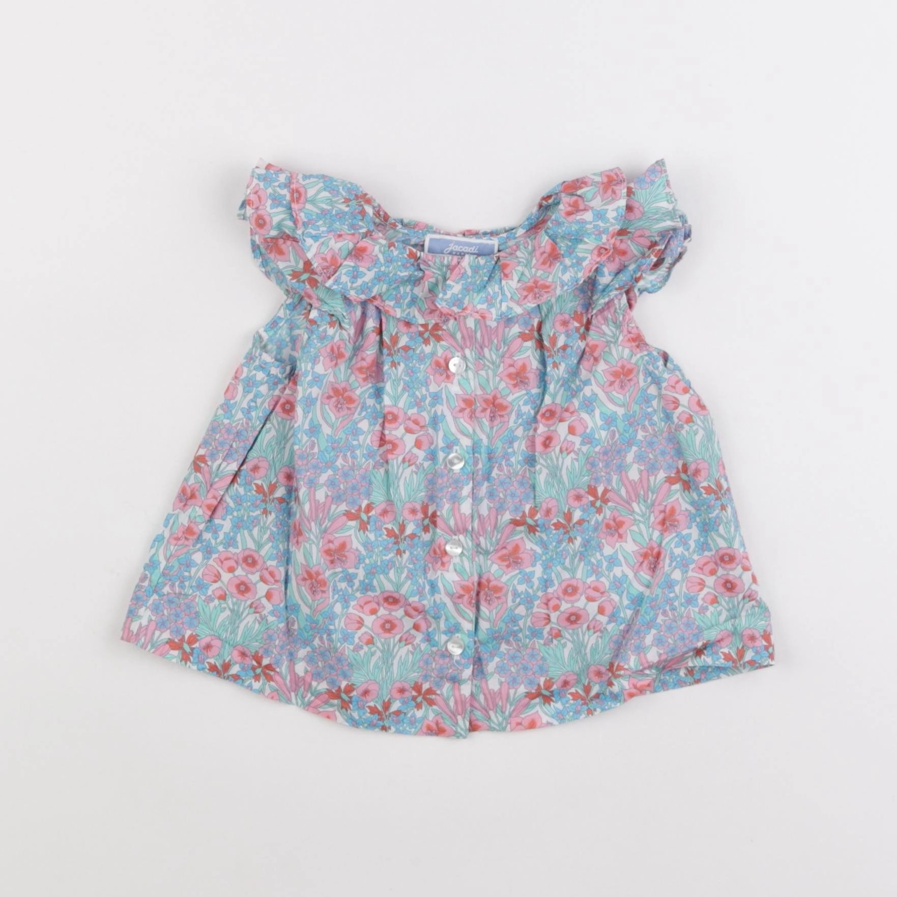 Jacadi - blouse liberty multicolore - 12 mois