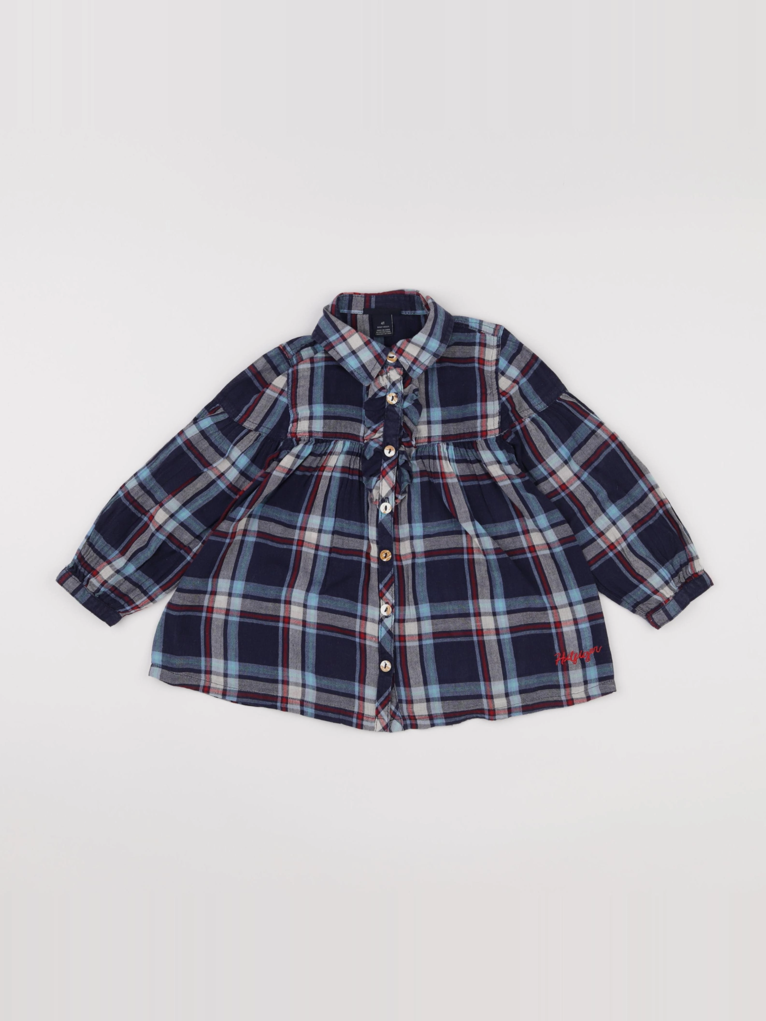 Tommy Hilfiger - chemise bleu - 4 ans