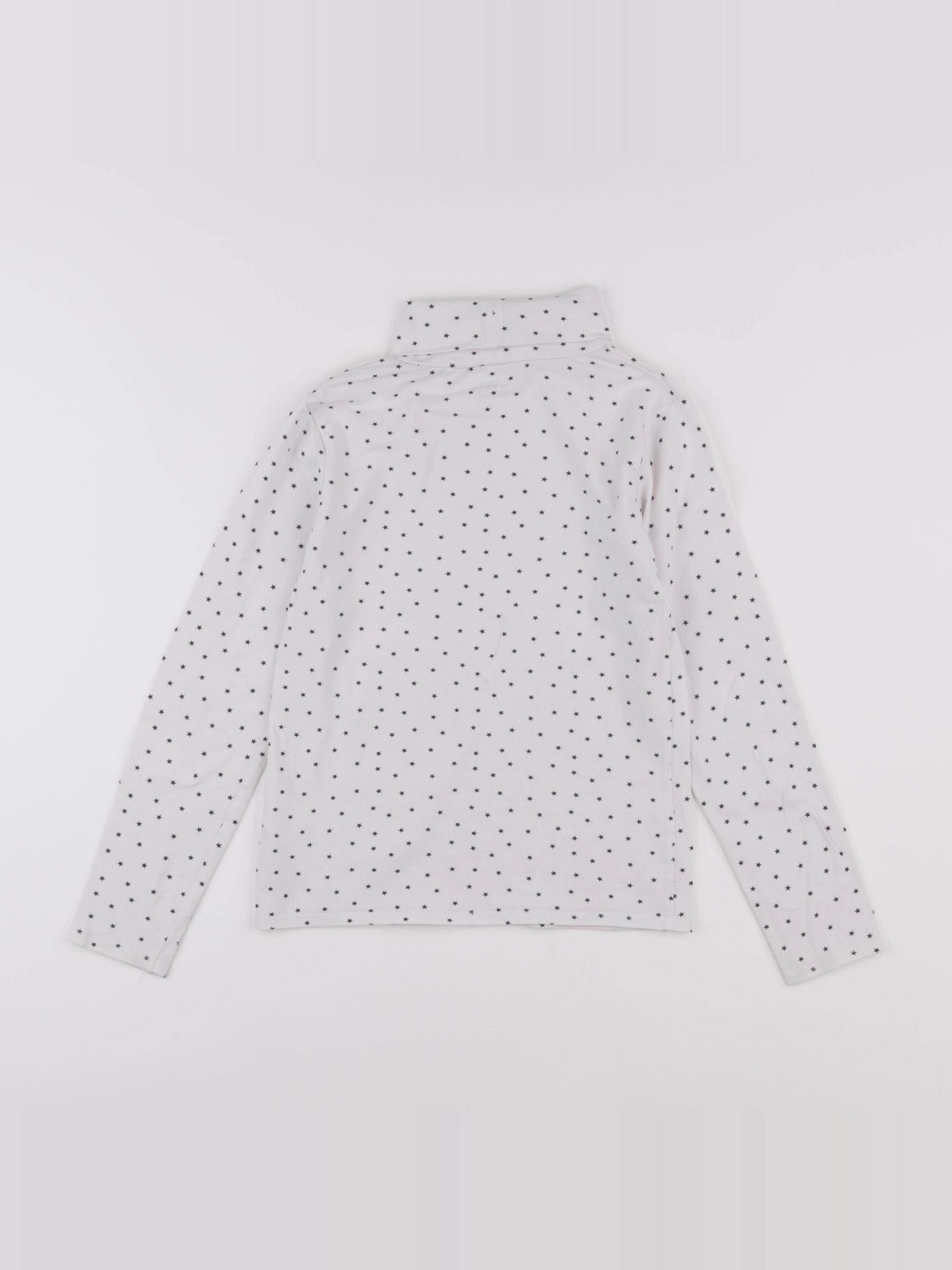 Vertbaudet - sous-pull blanc - 8 ans