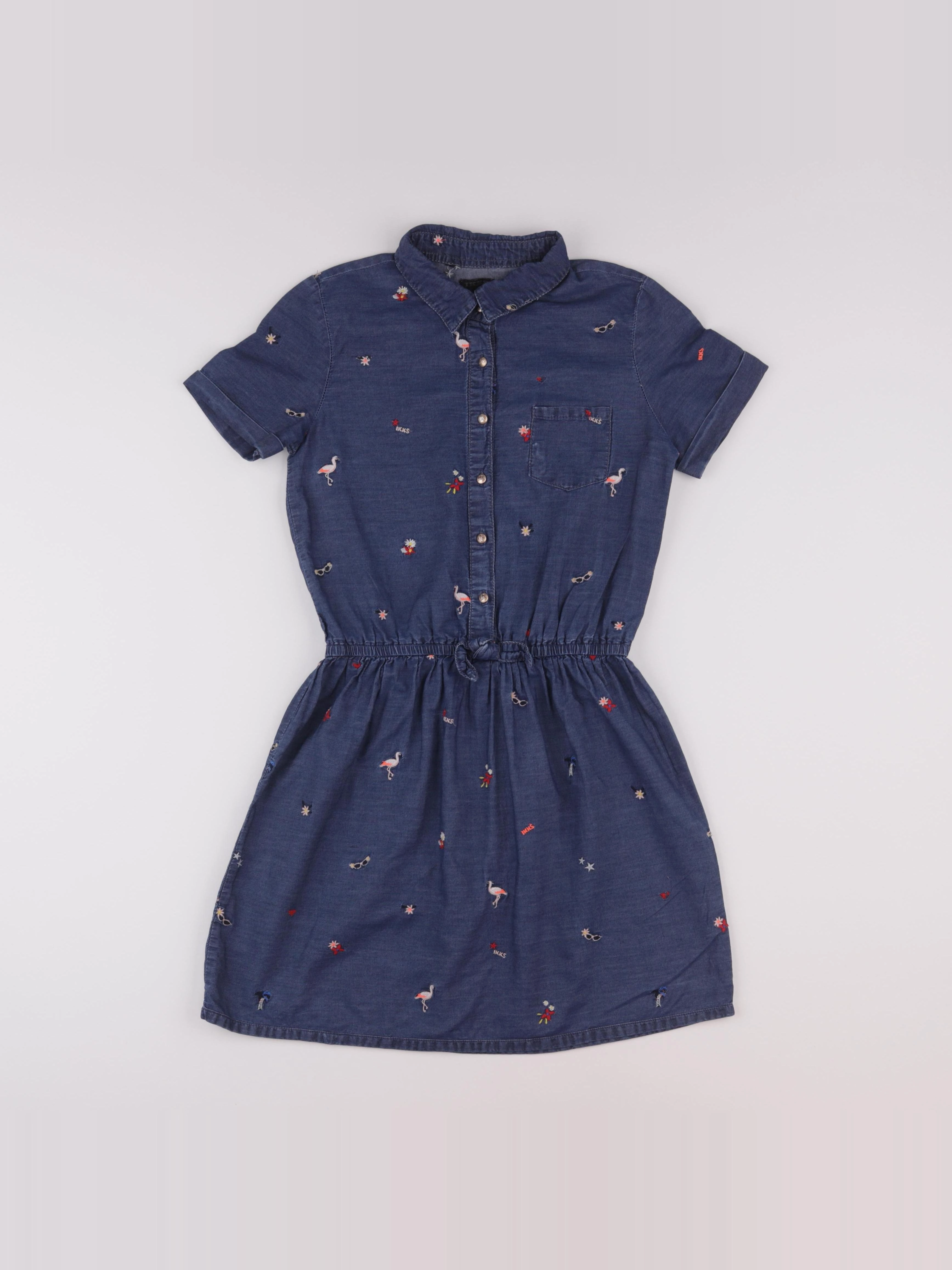 IKKS - robe bleu - 10 ans