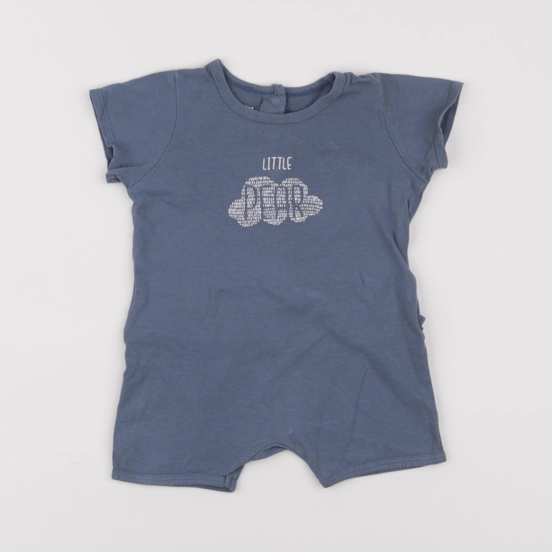 Vertbaudet - pyjama coton bleu - 9 mois