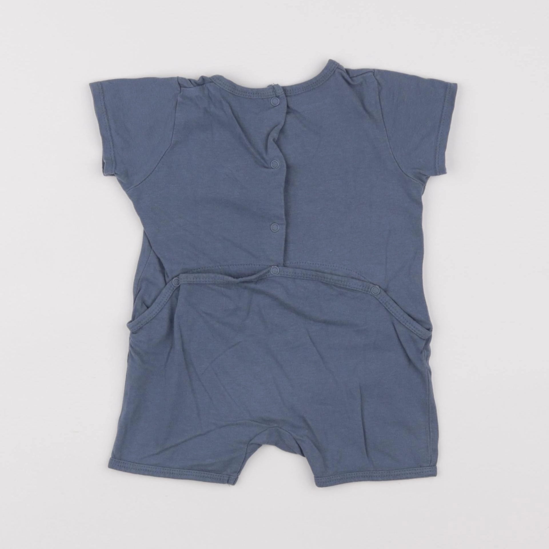 Vertbaudet - pyjama coton bleu - 9 mois