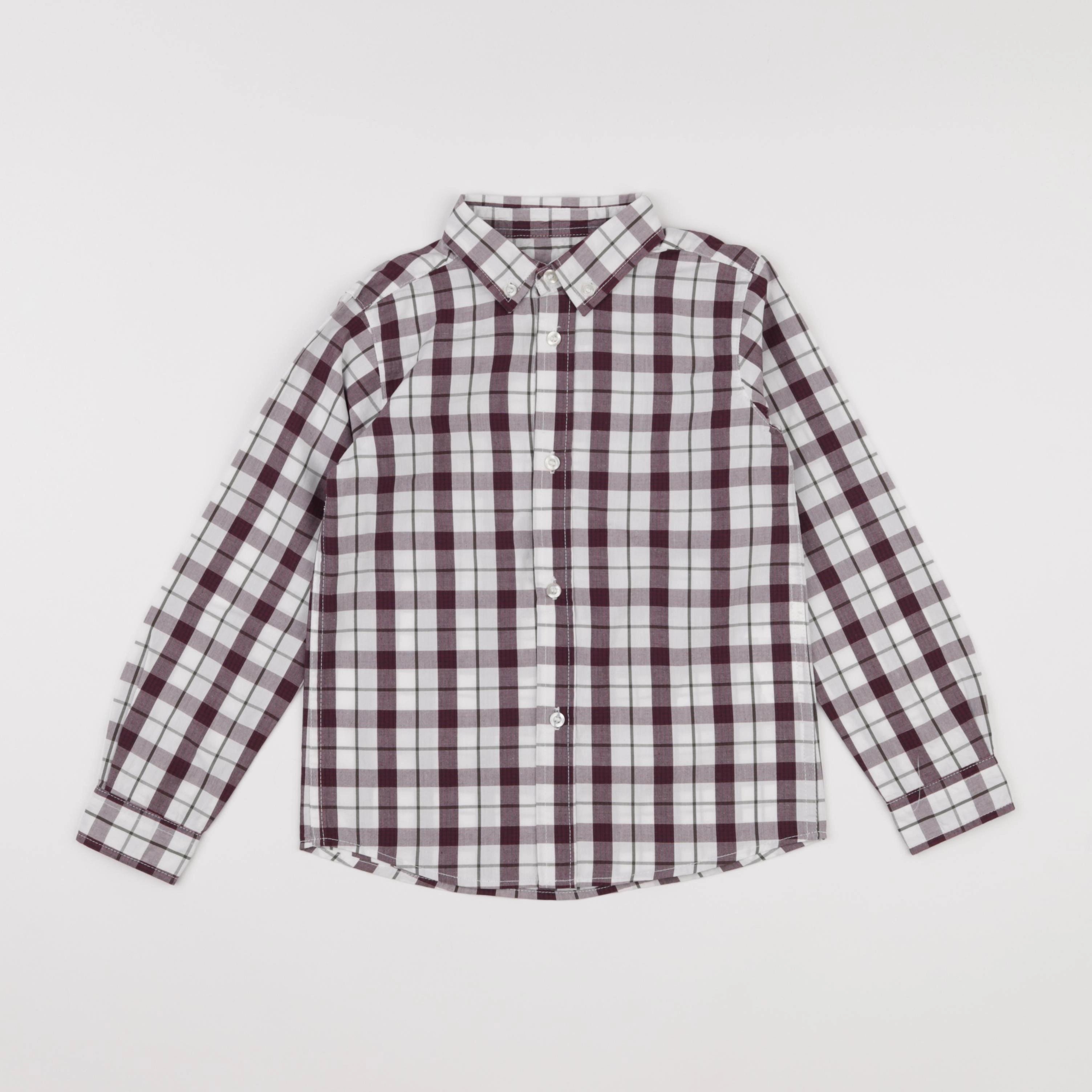 Gocco - chemise blanc, rouge - 4/5 ans