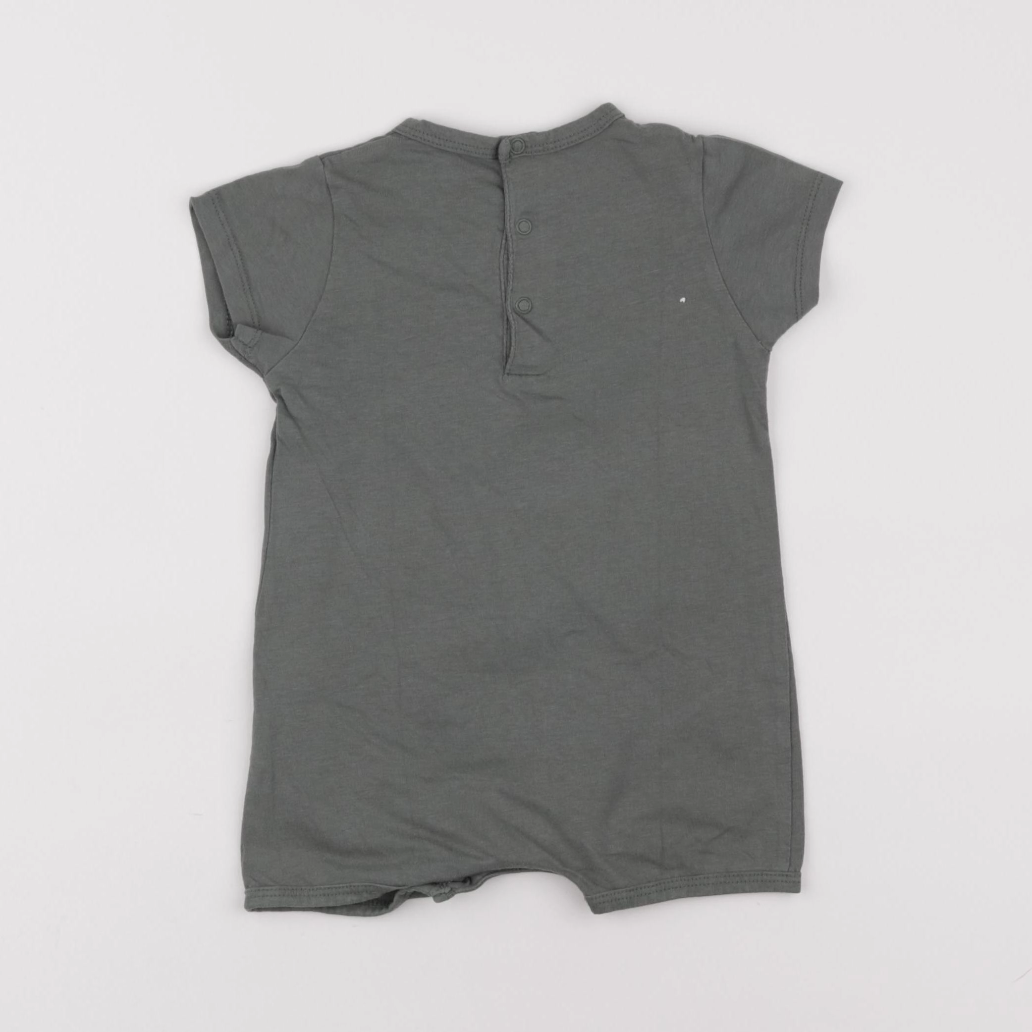 Vertbaudet - pyjama coton vert - 12 mois
