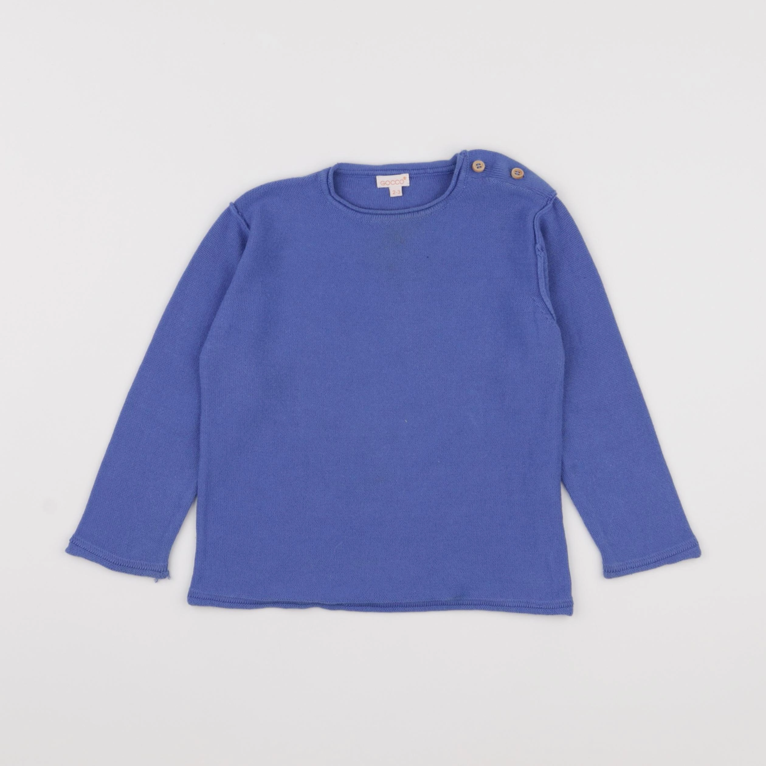 Gocco - pull bleu - 2/3 ans