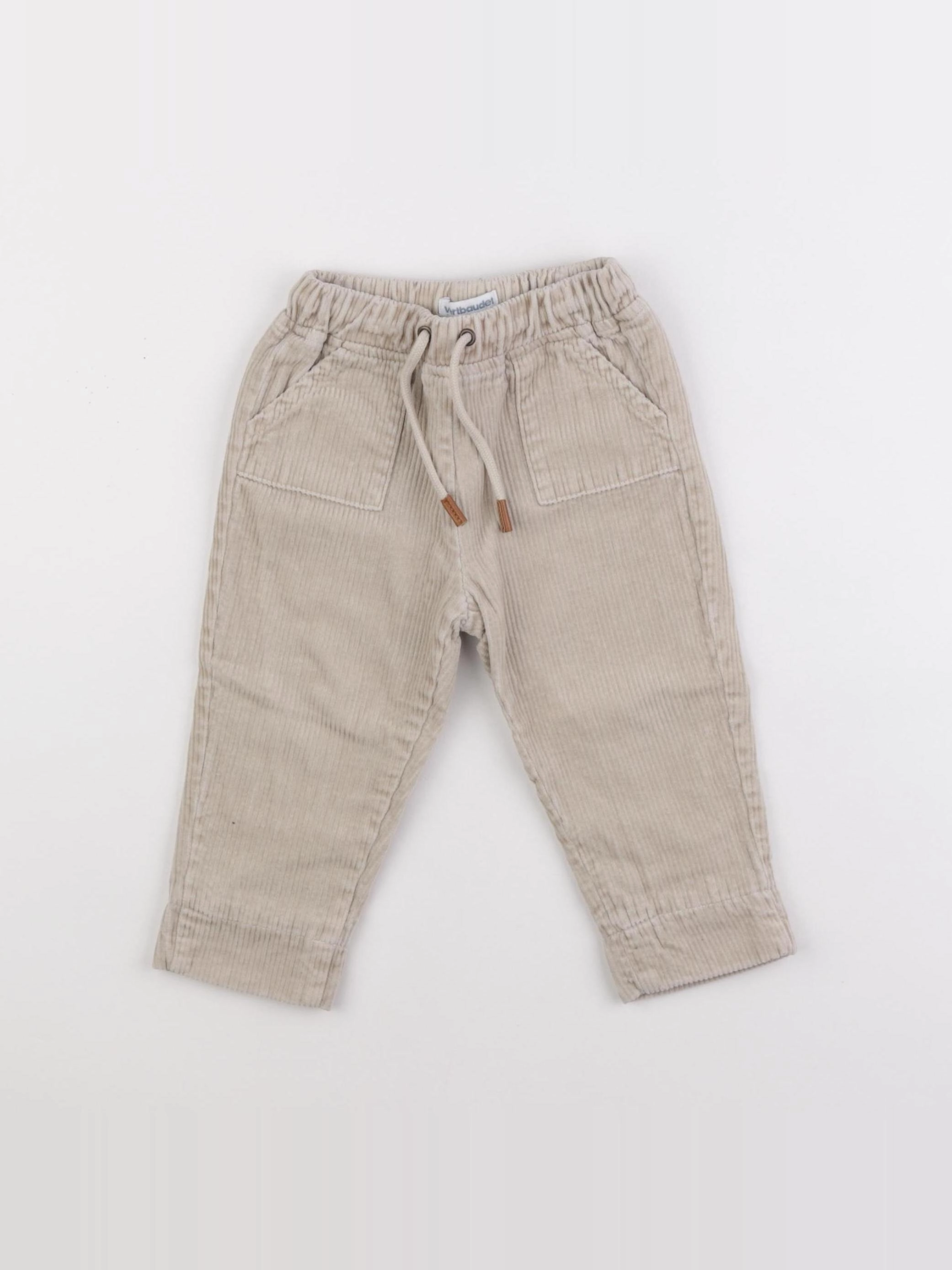 Vertbaudet - pantalon beige - 18 mois