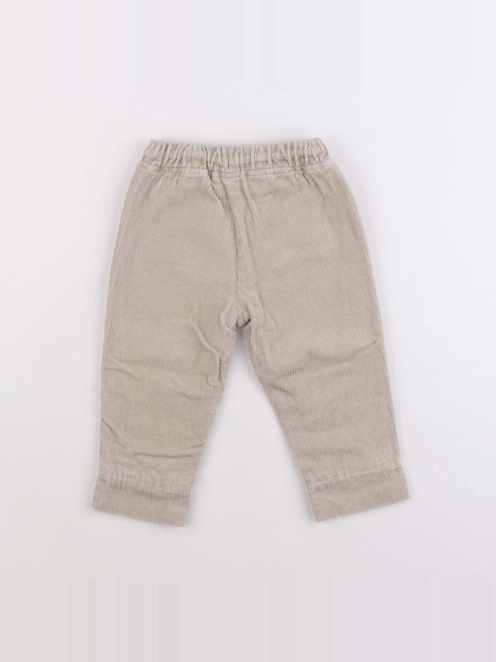 Vertbaudet - pantalon beige - 18 mois