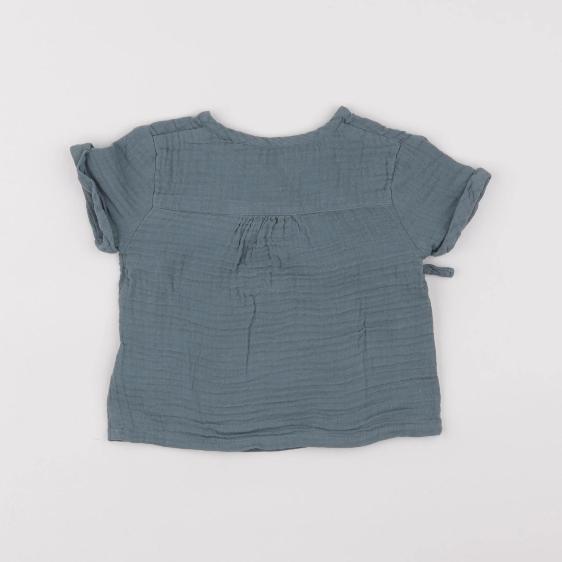 Vertbaudet - chemise vert - 12 mois