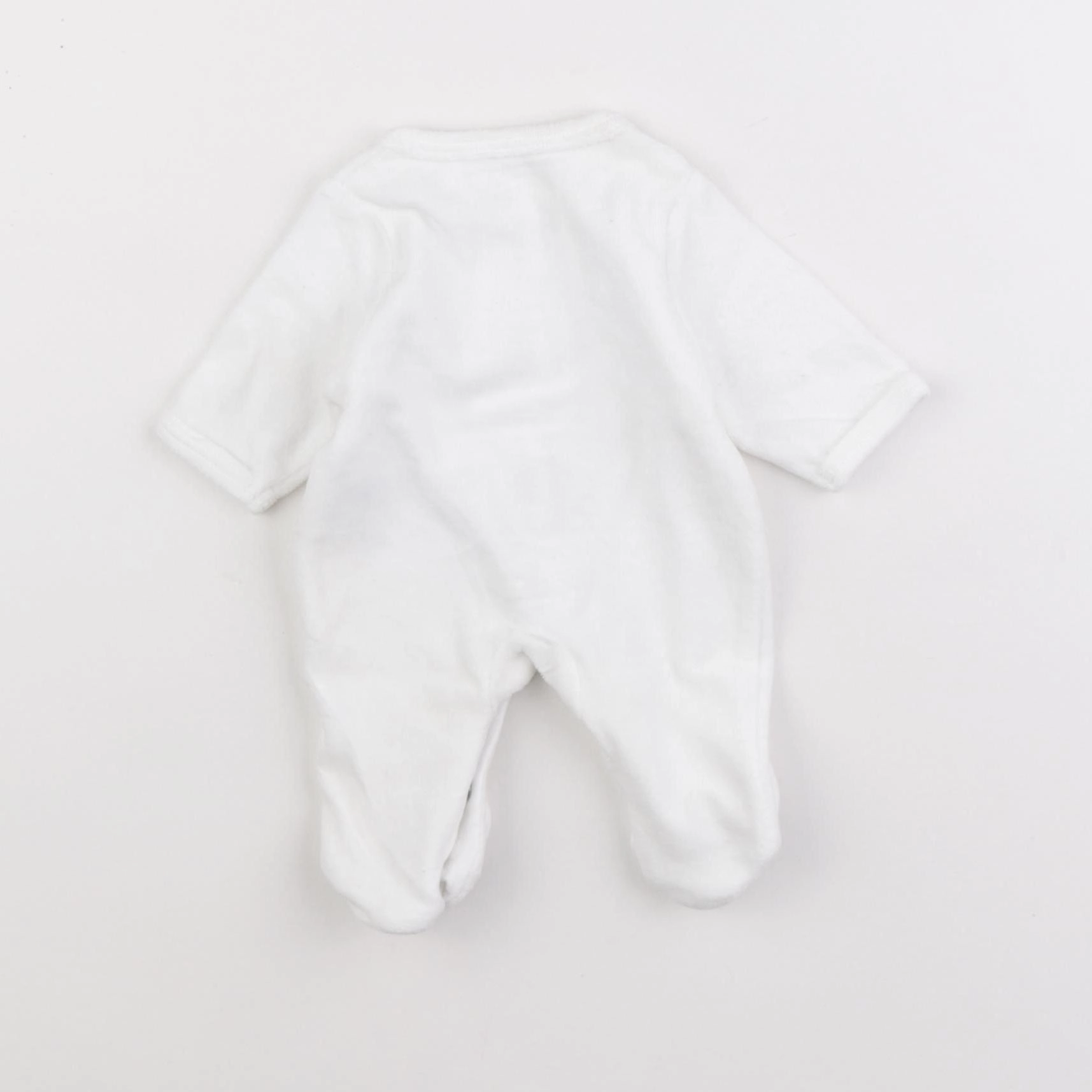Vertbaudet - pyjama velours blanc - 0 mois