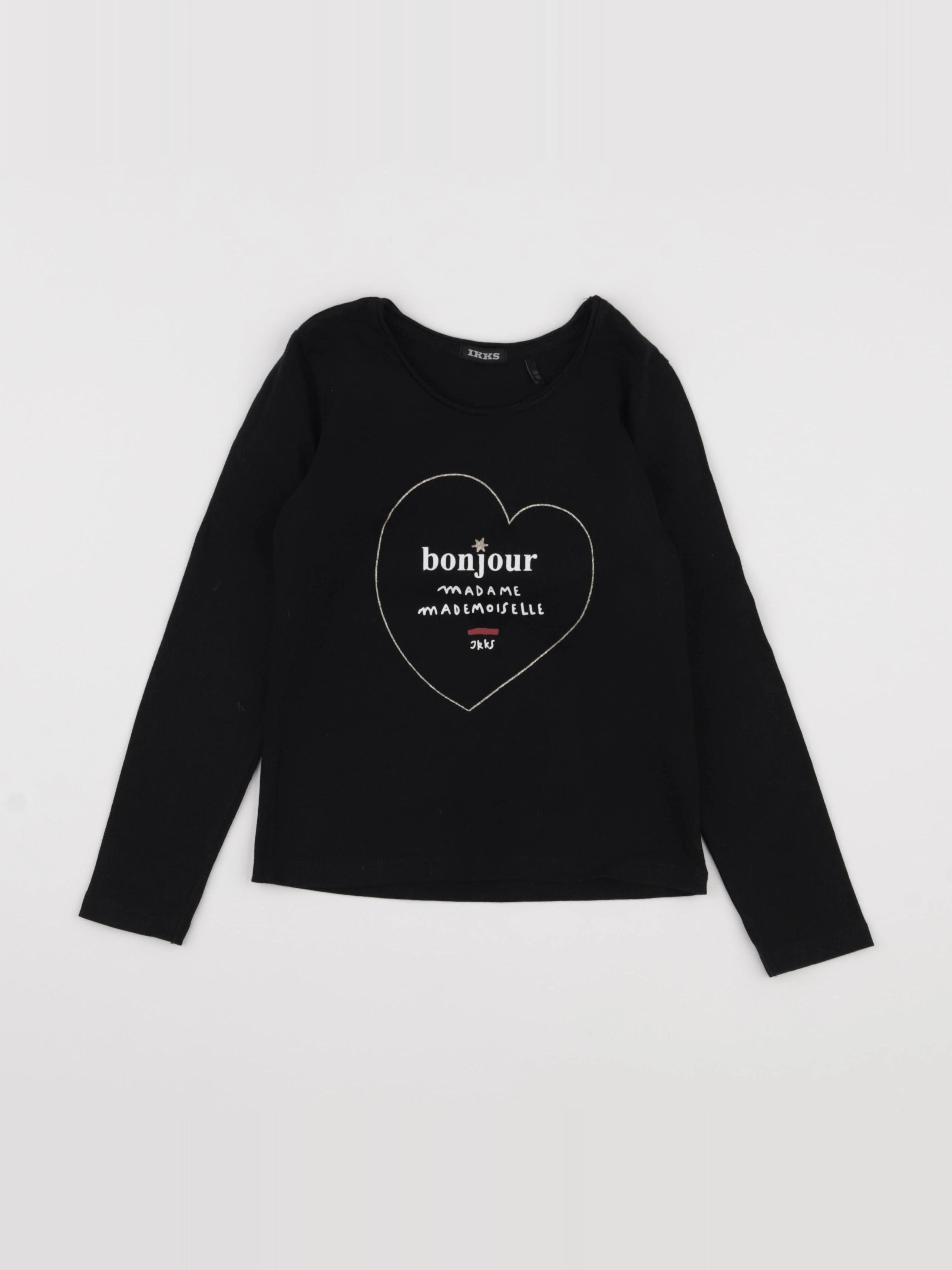 IKKS - tee-shirt noir - 6 ans