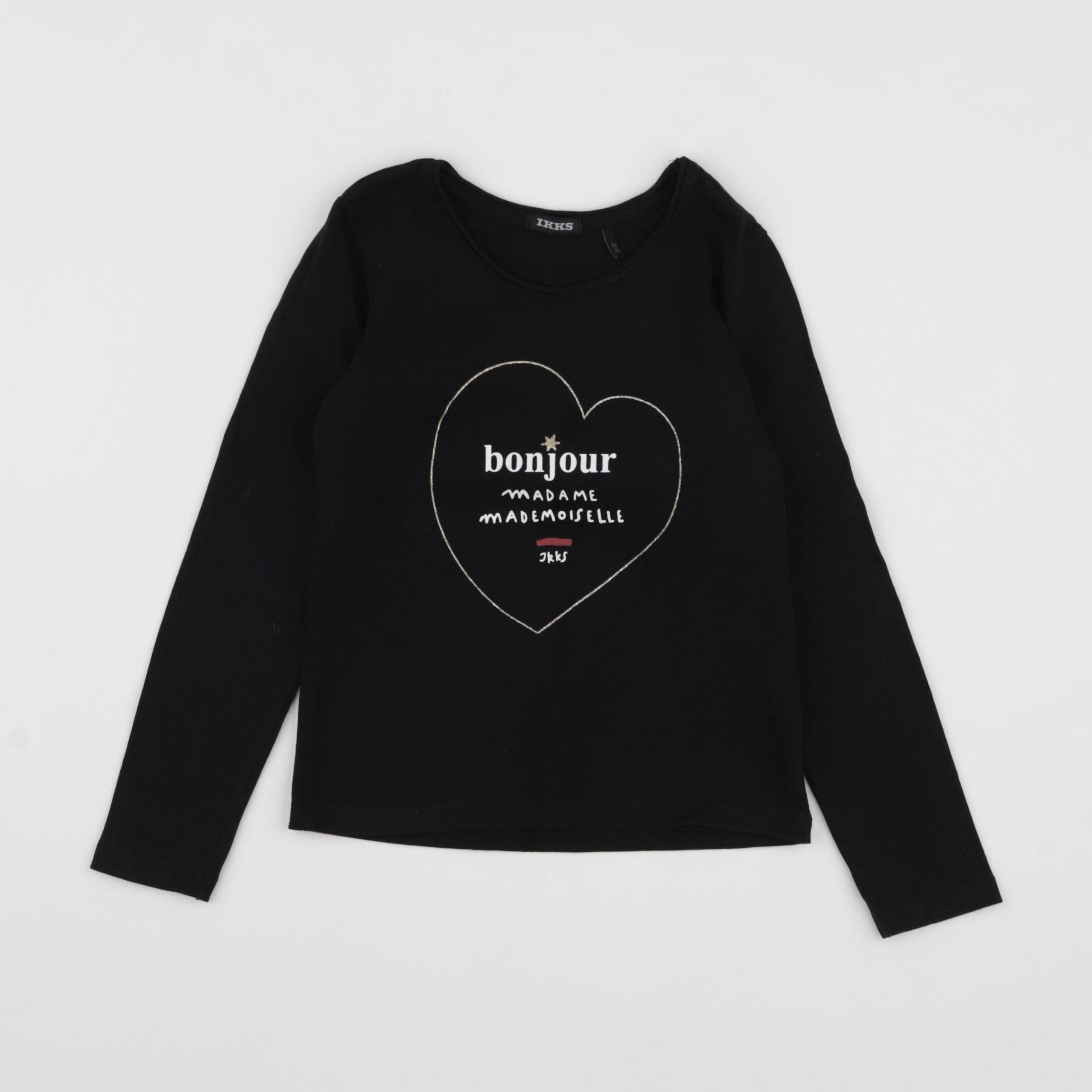 IKKS - tee-shirt noir - 6 ans