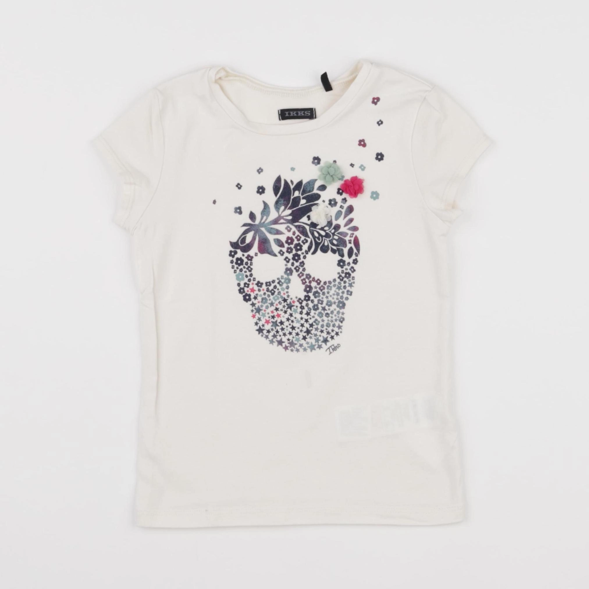 IKKS - tee-shirt blanc - 4 ans