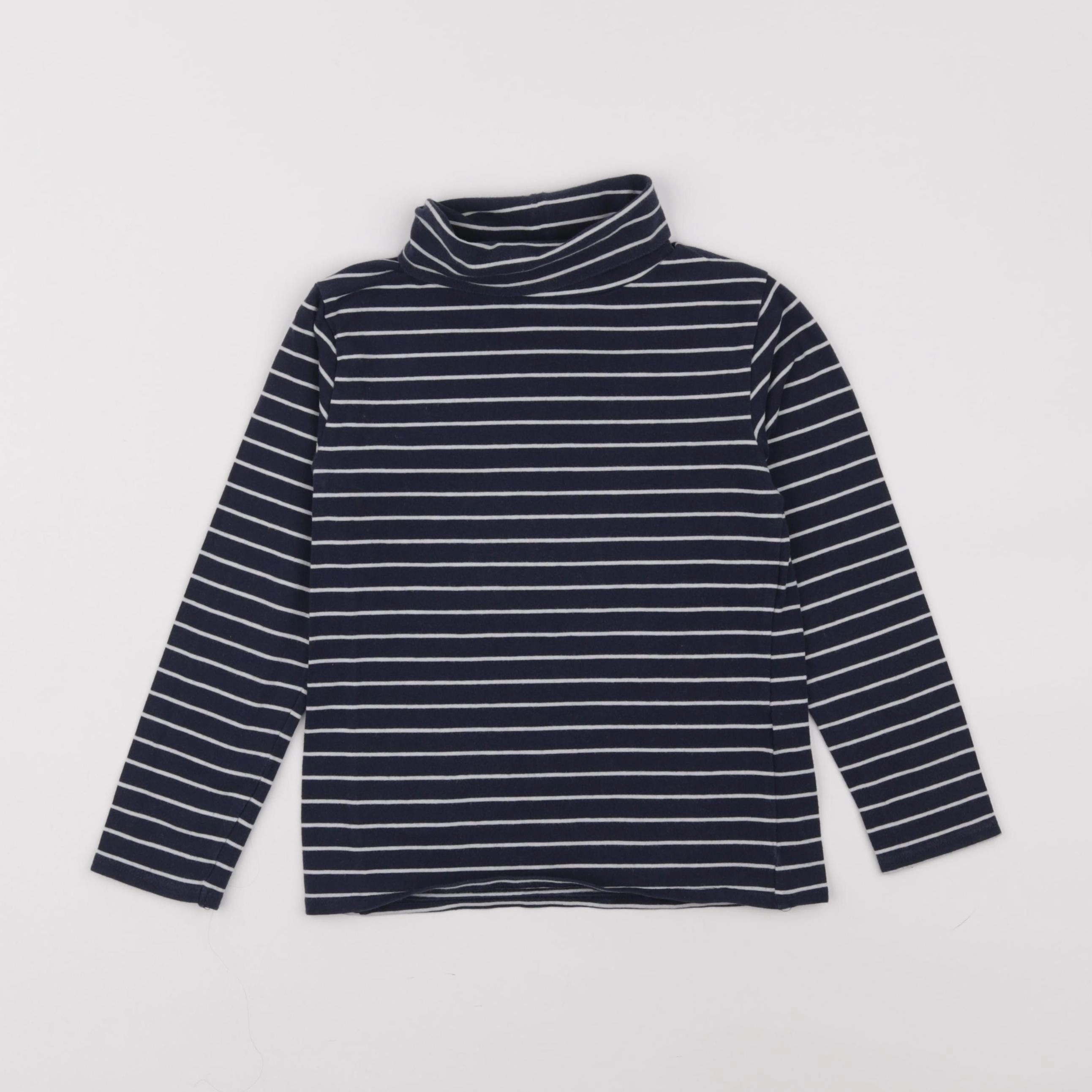 Vertbaudet - sous-pull blanc, bleu - 6 ans