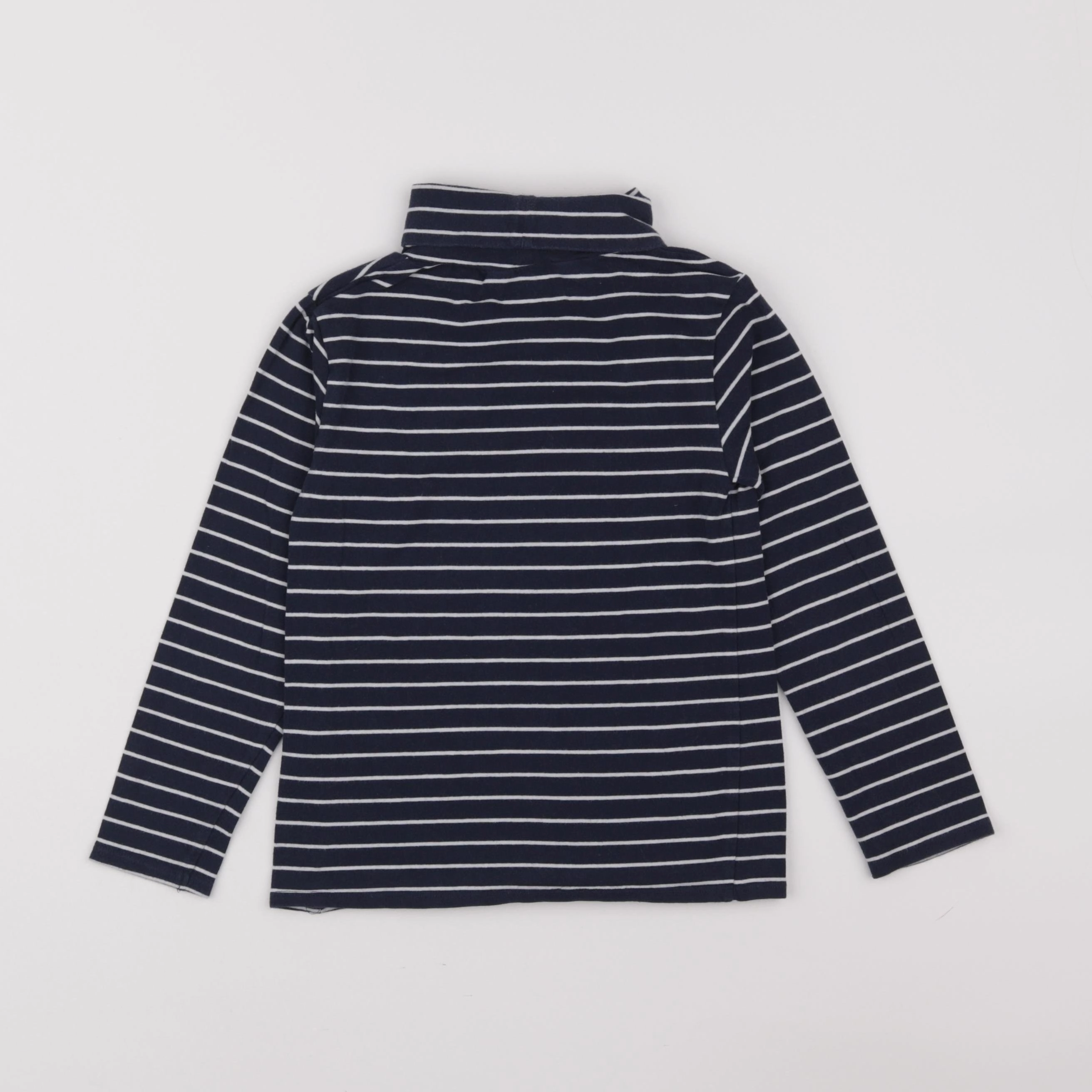 Vertbaudet - sous-pull blanc, bleu - 6 ans