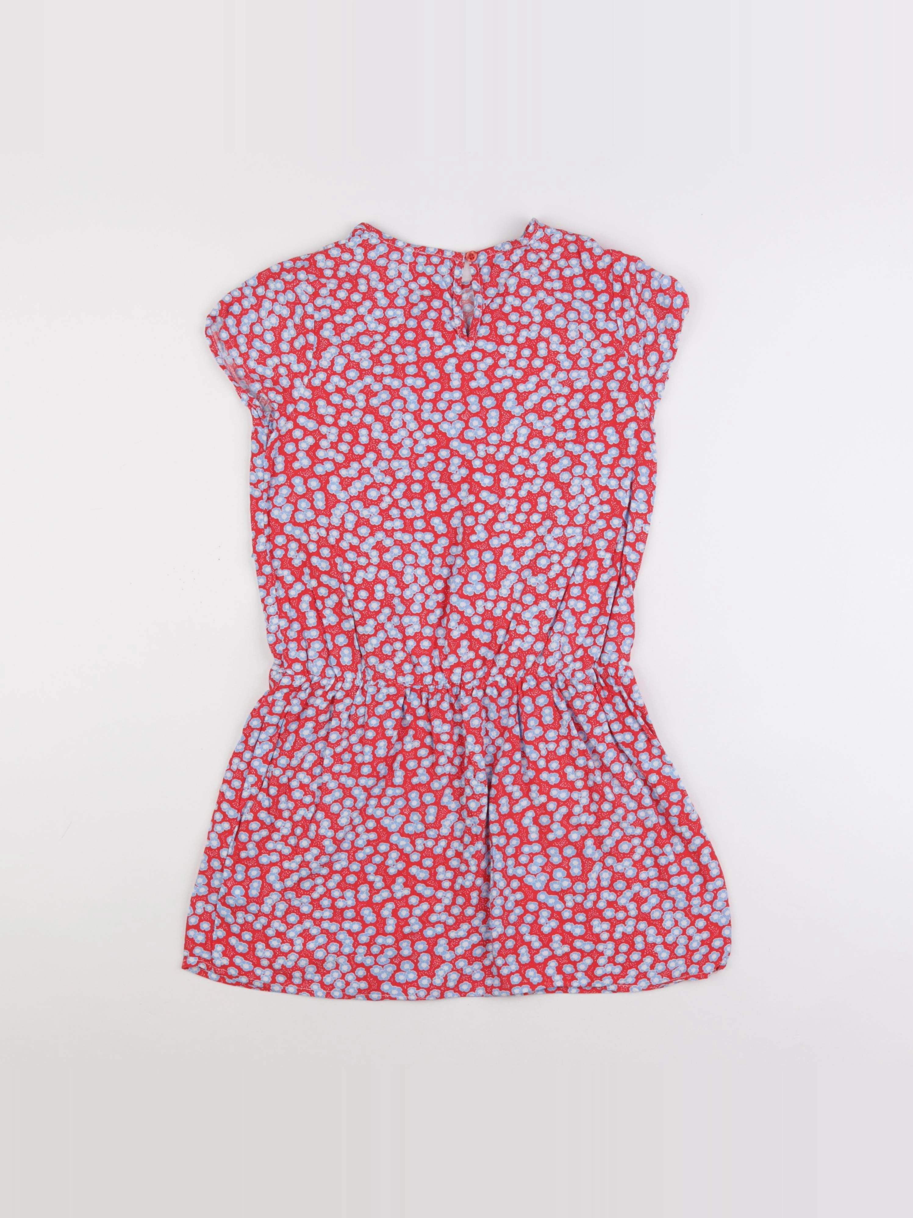 Vertbaudet - robe rouge, bleu - 10 ans