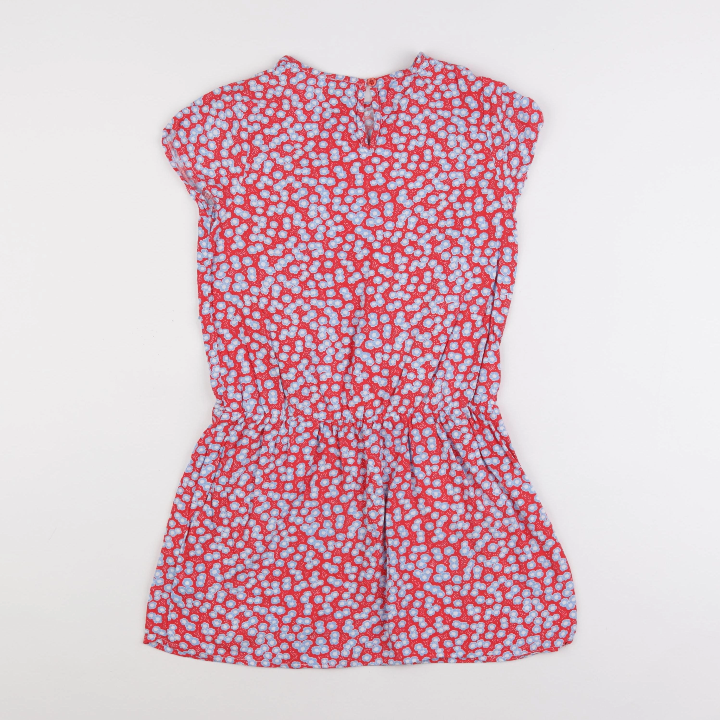 Vertbaudet - robe rouge, bleu - 10 ans