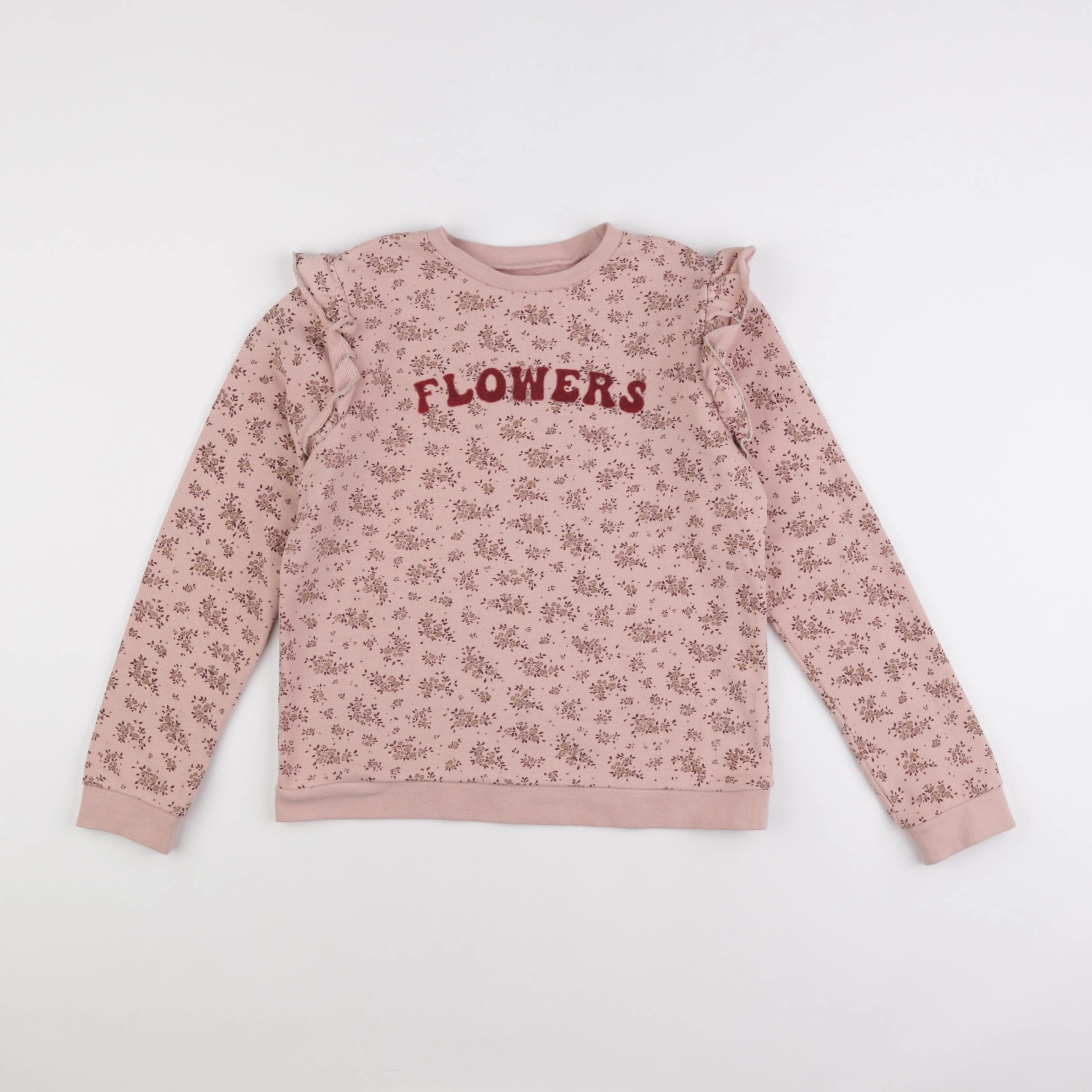 Vertbaudet - sweat rose - 12 ans