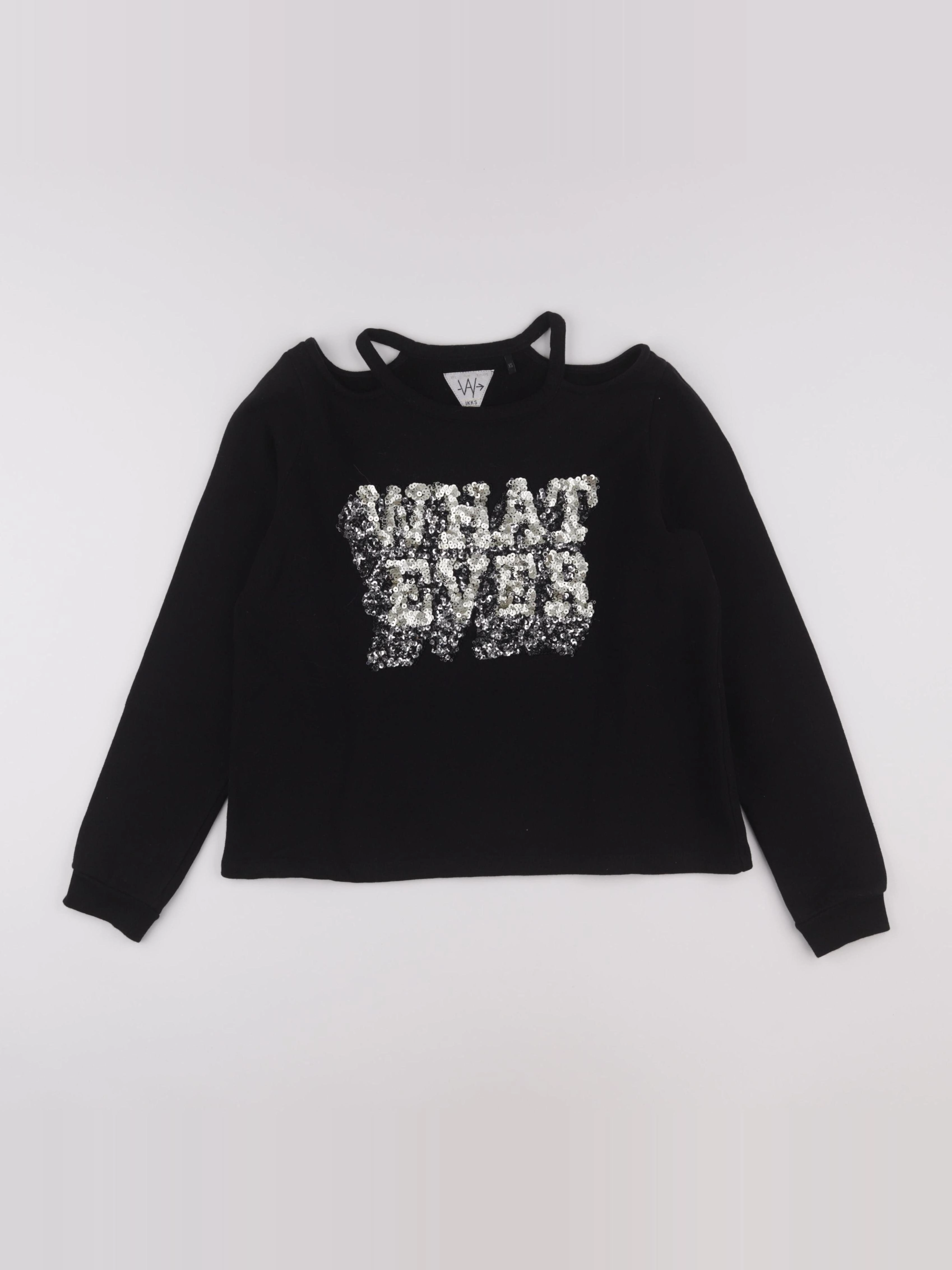 IKKS - sweat noir - 12 ans