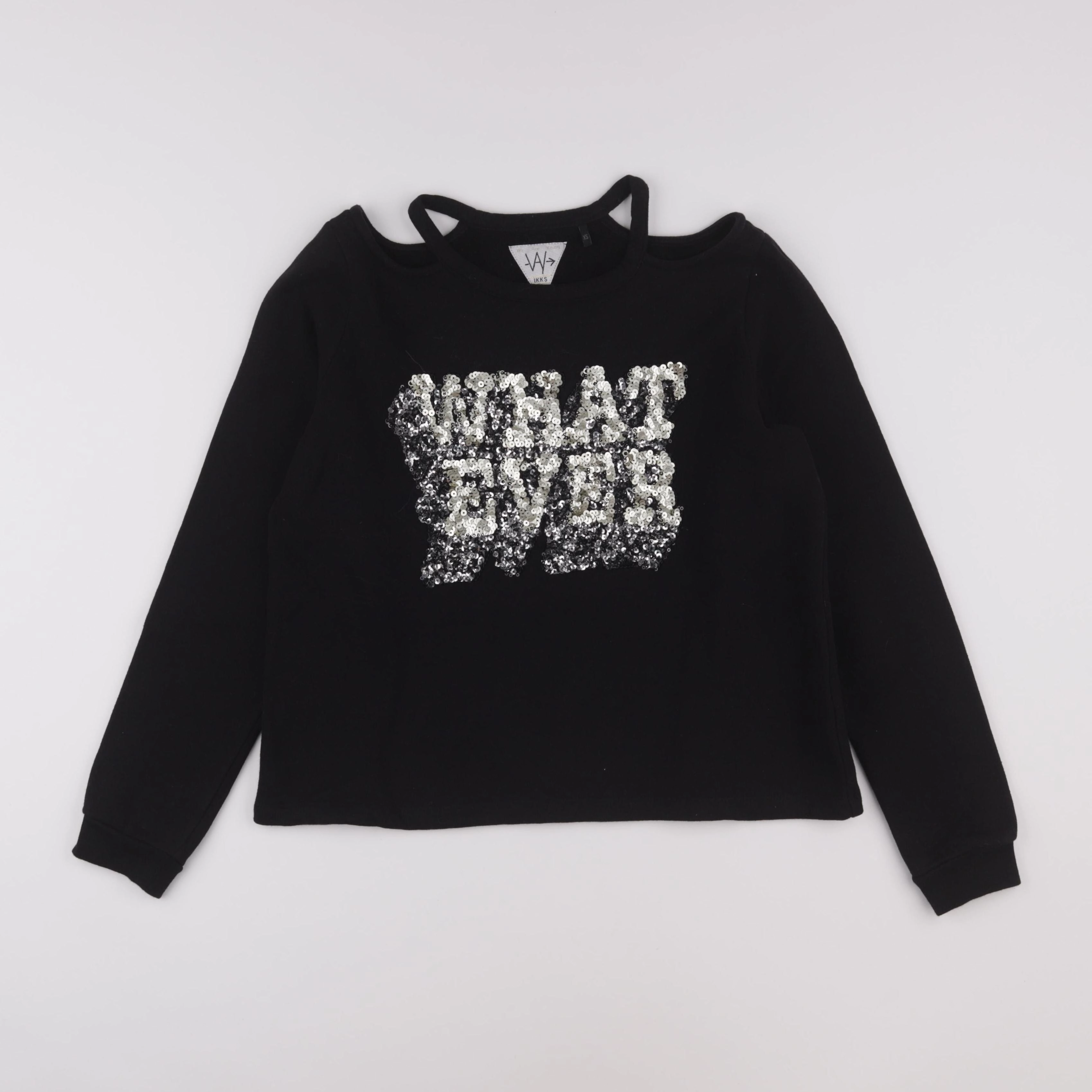 IKKS - sweat noir - 12 ans