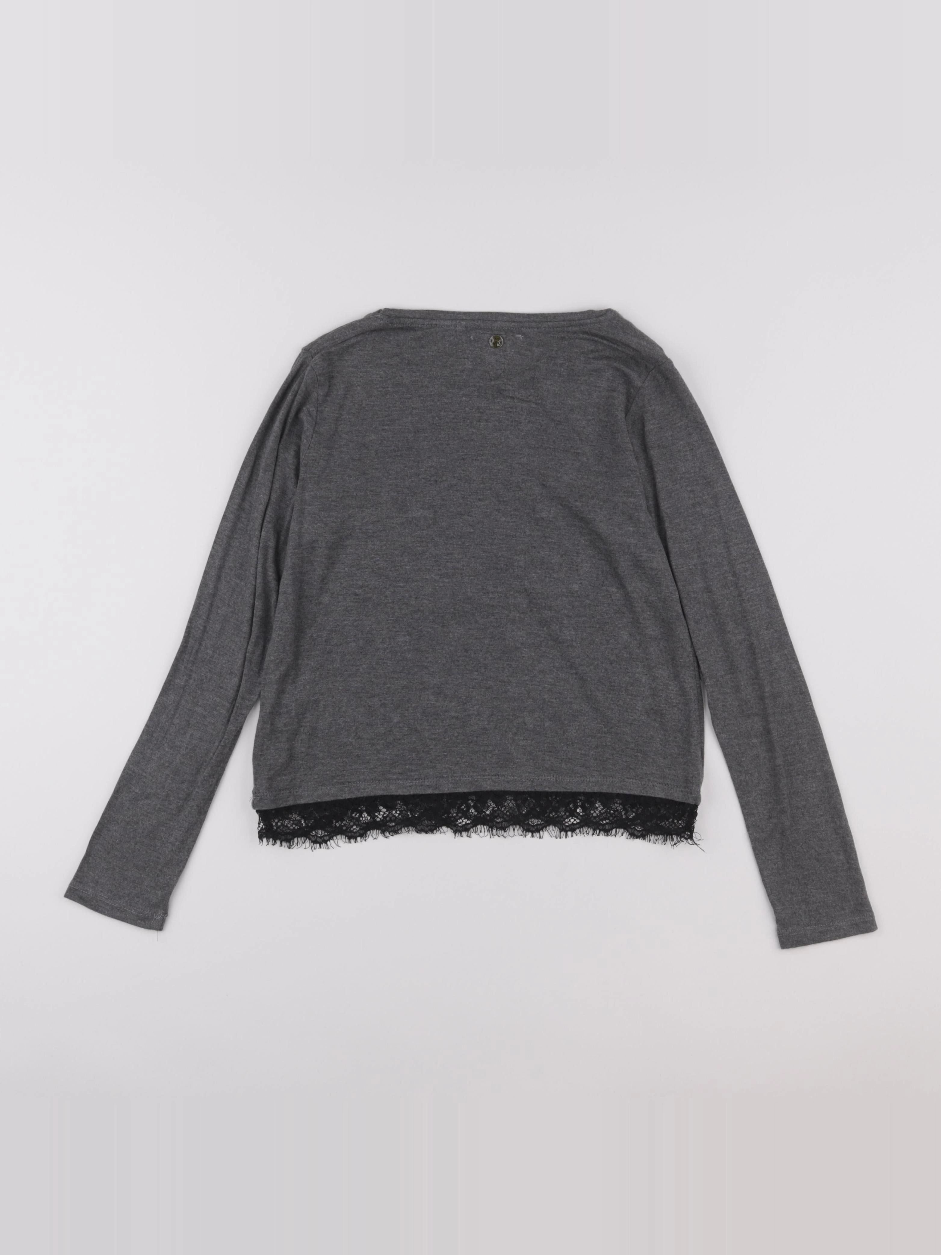 IKKS - tee-shirt gris - 10 ans