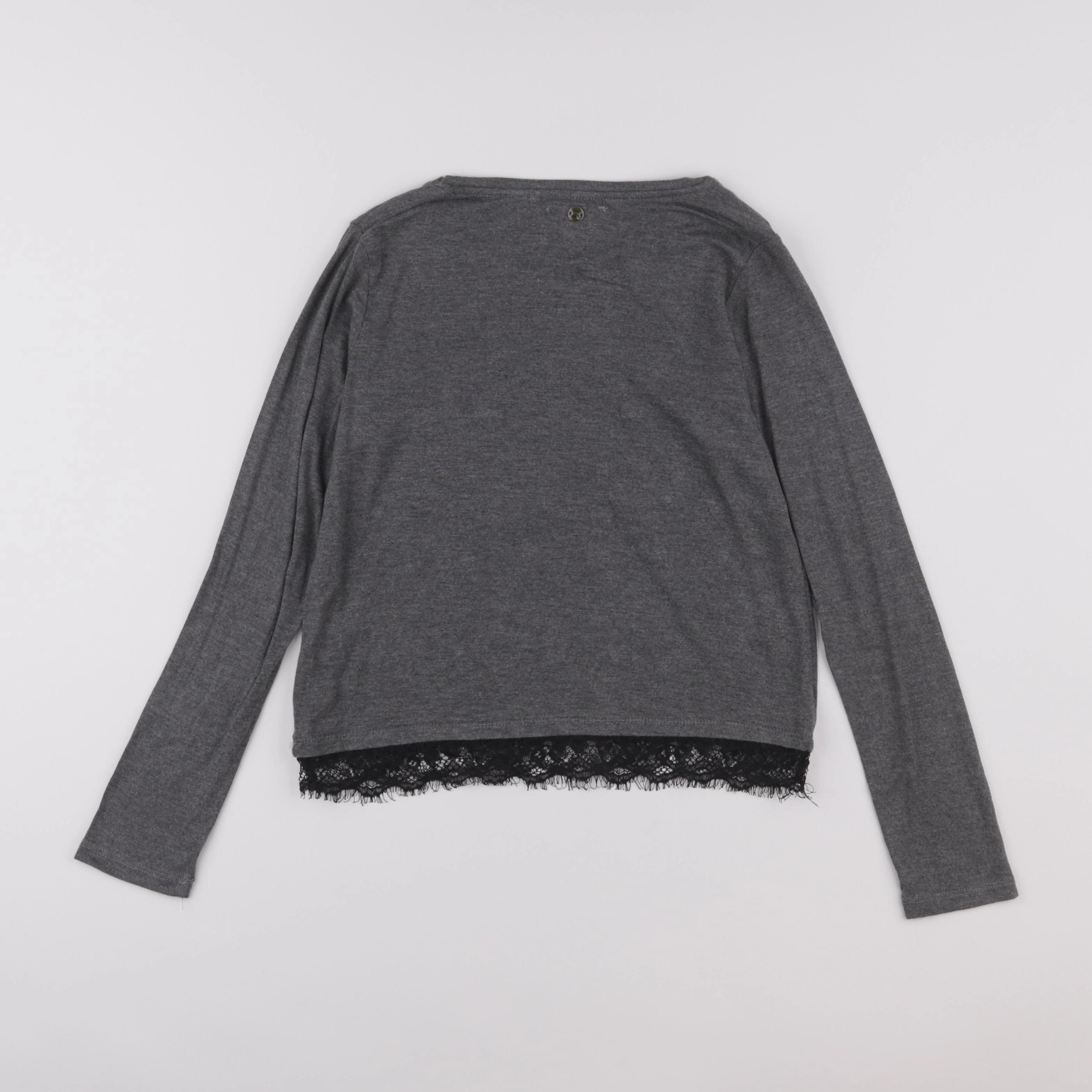 IKKS - tee-shirt gris - 10 ans