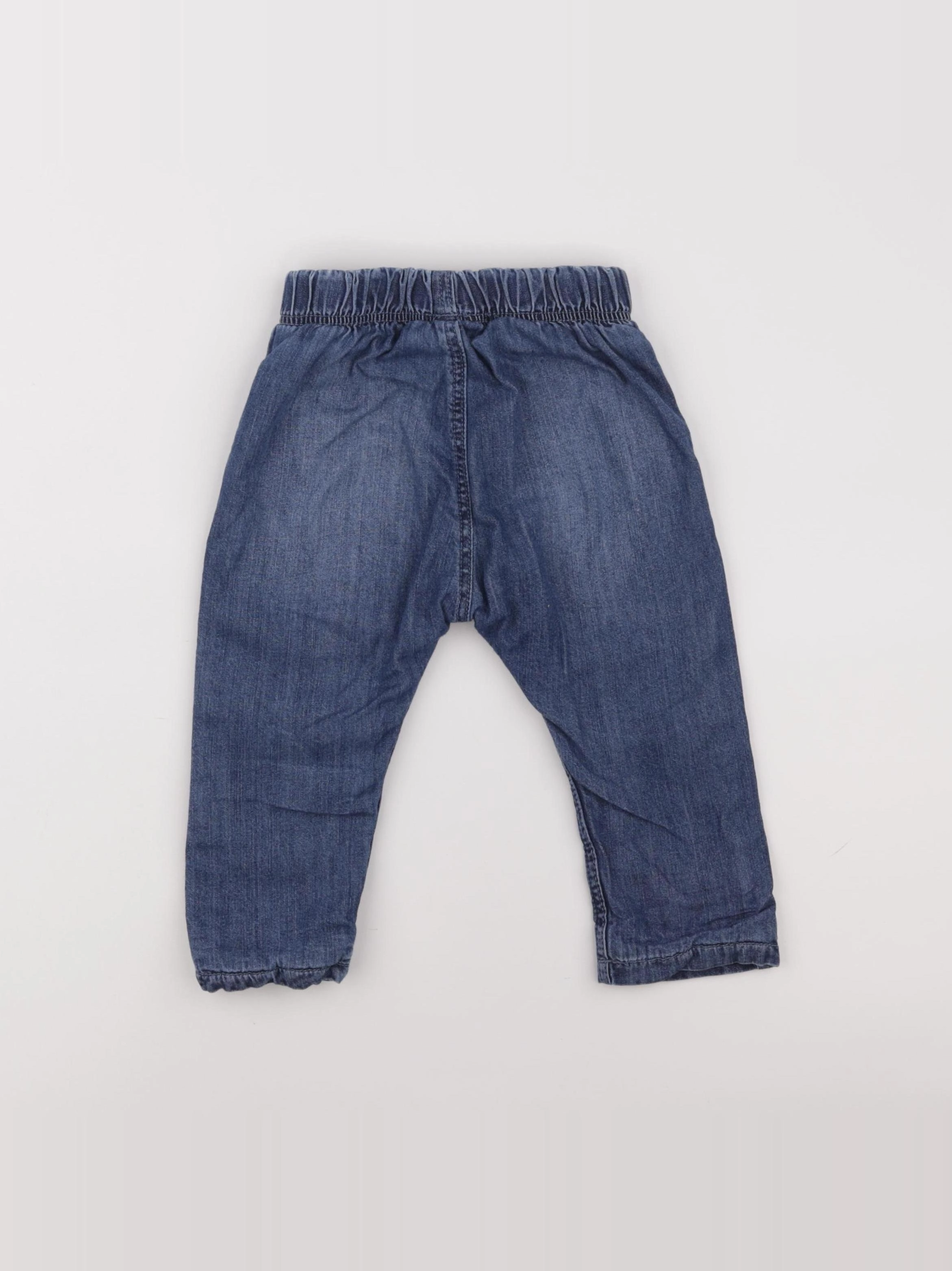 H&M - jean bleu - 12/18 mois