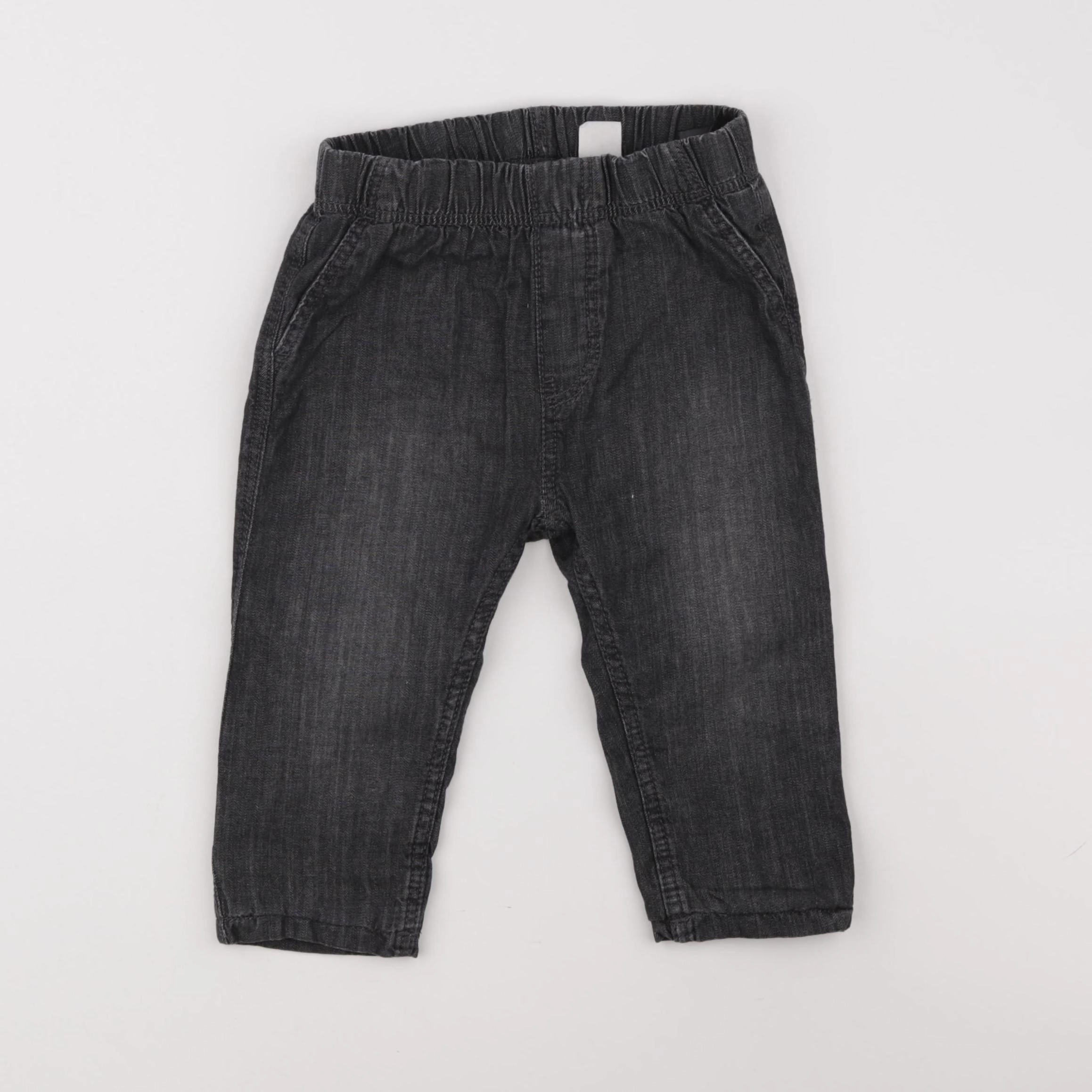 H&M - jean gris - 12/18 mois