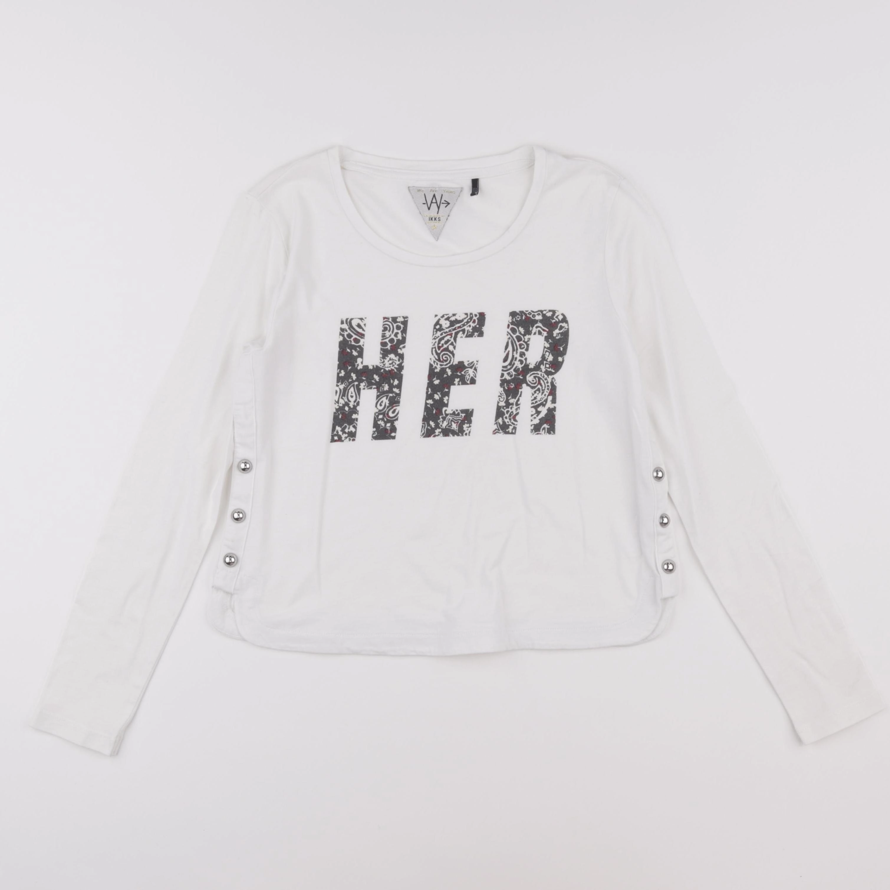 IKKS - tee-shirt blanc - 10 ans