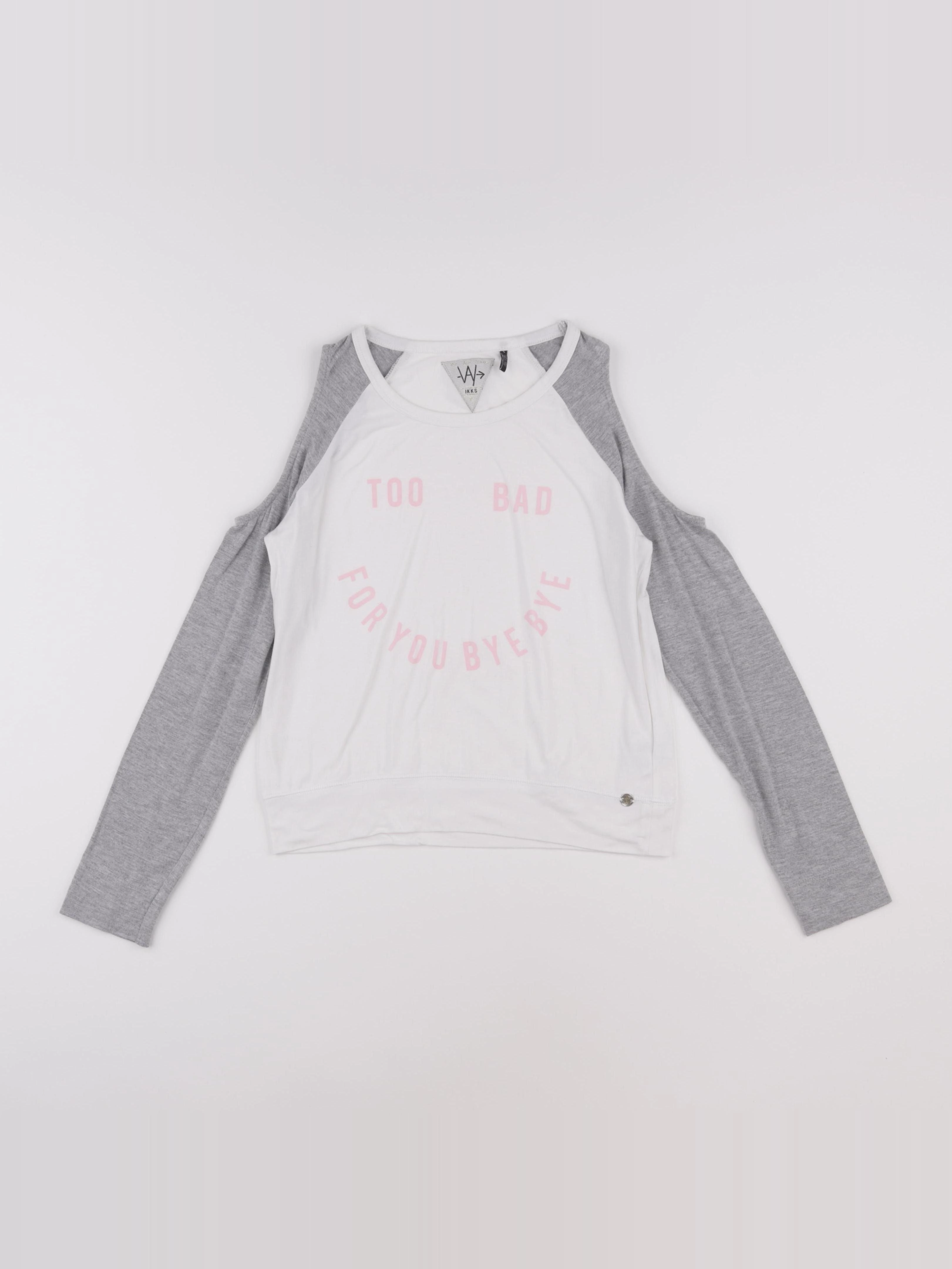 IKKS - tee-shirt blanc - 10 ans