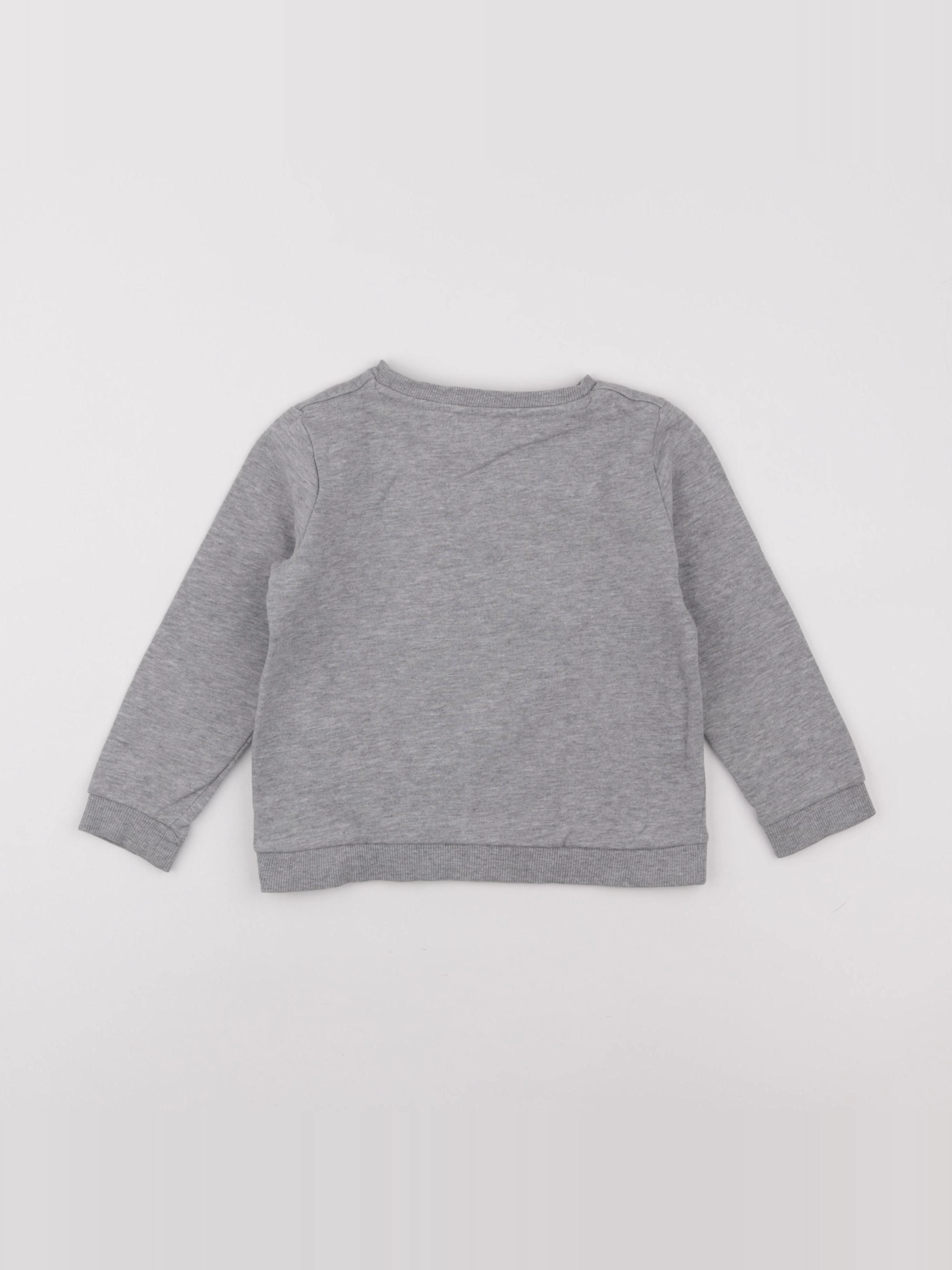La Redoute - sweat gris - 5 ans