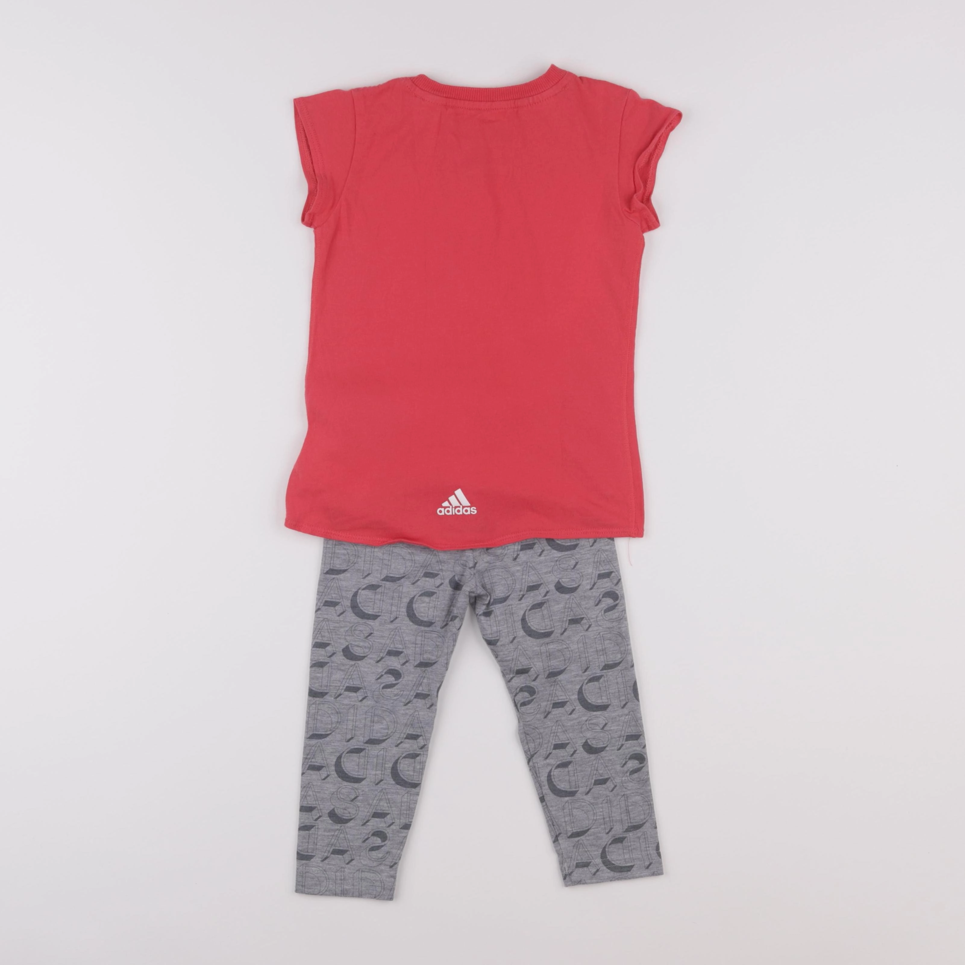 Adidas - ensemble gris, rose - 12/18 mois