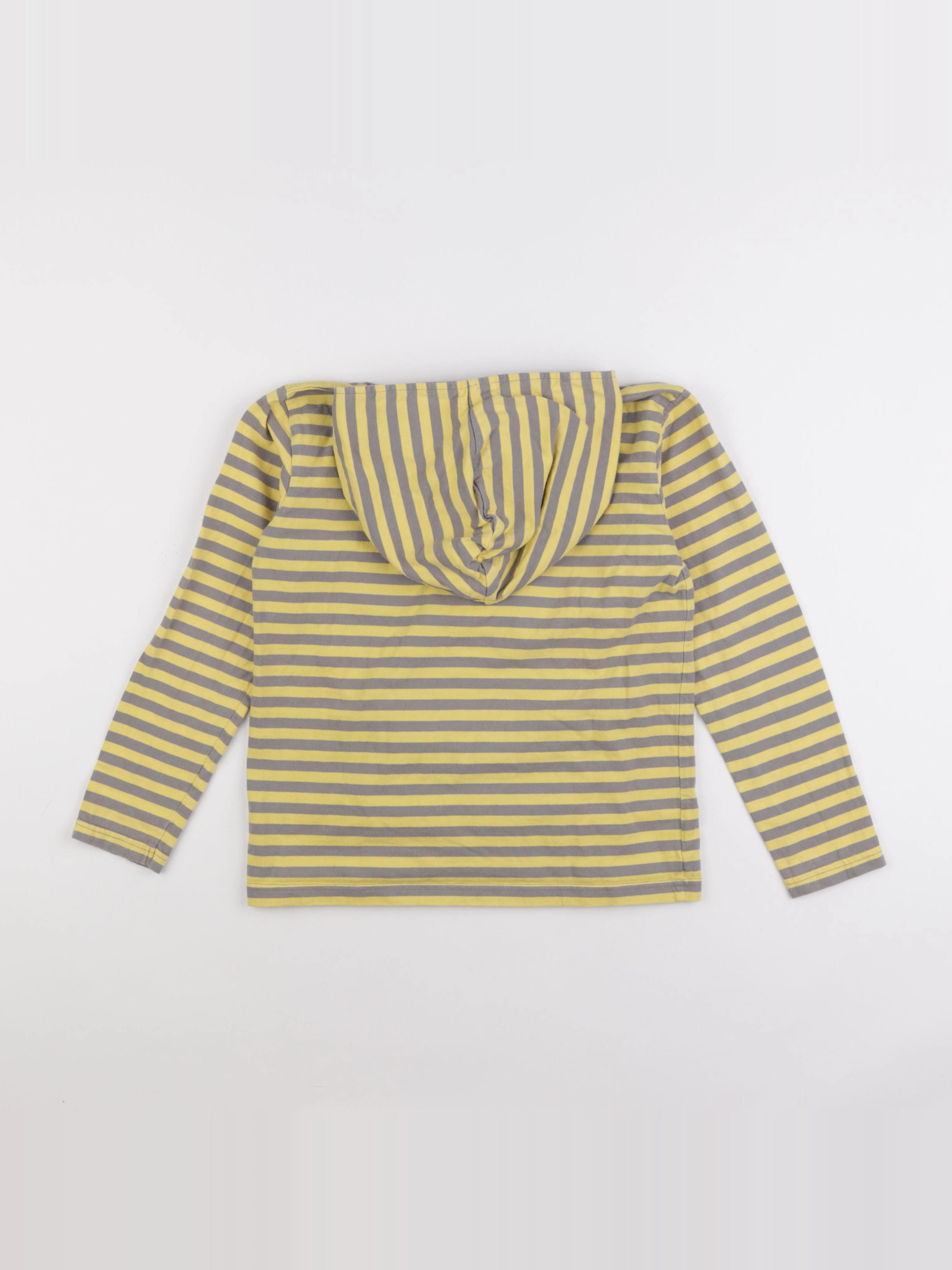 La queue du chat - tee-shirt jaune, gris - 8 ans