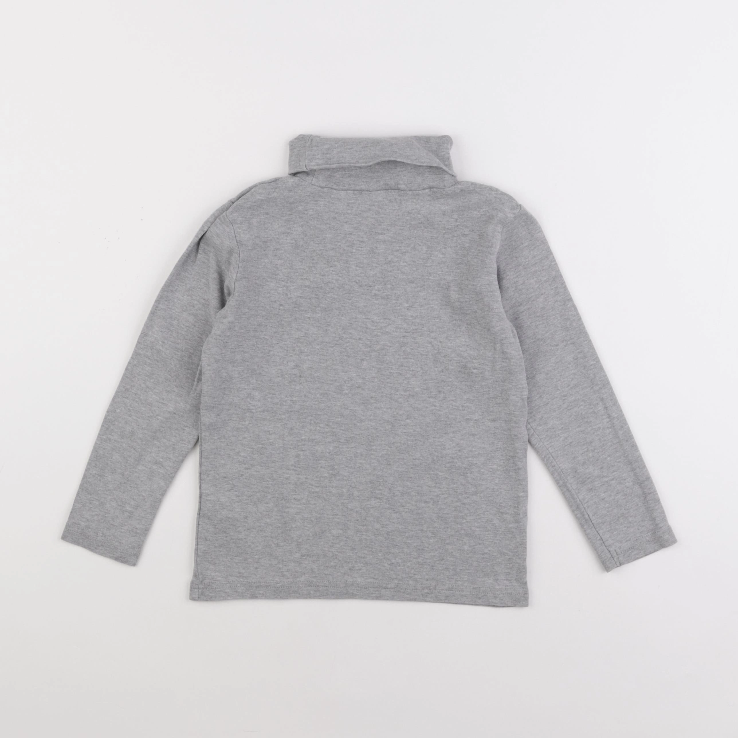 Vertbaudet - sous-pull gris - 8 ans